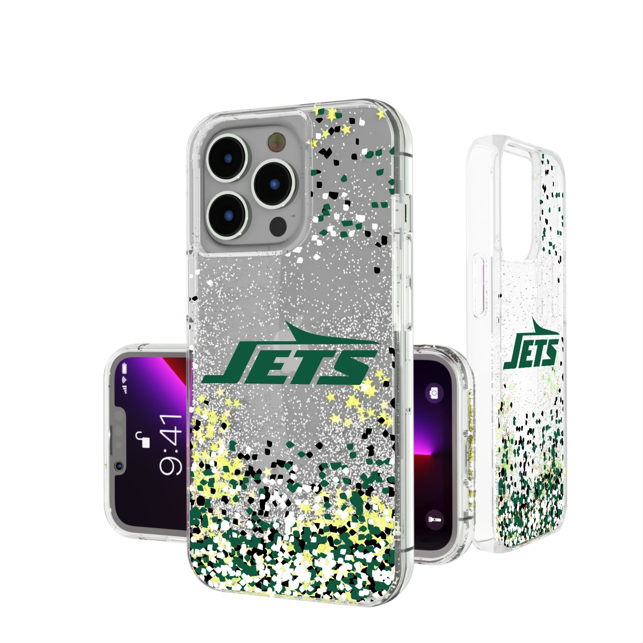 New York Jets Confetti iPhone Glitter Phone Case for Apple iPhone