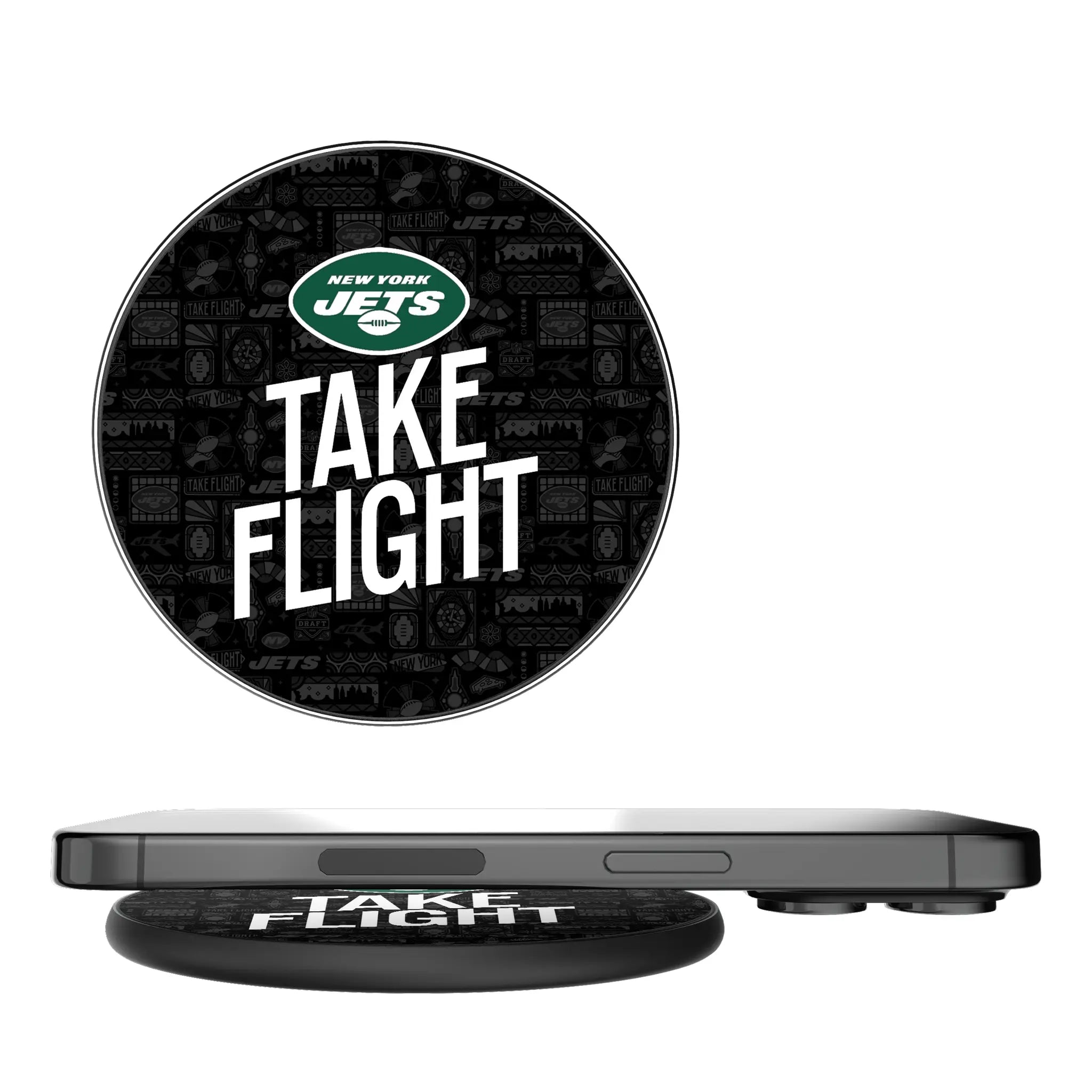 New York Jets Deco 15-Watt Wireless Charger