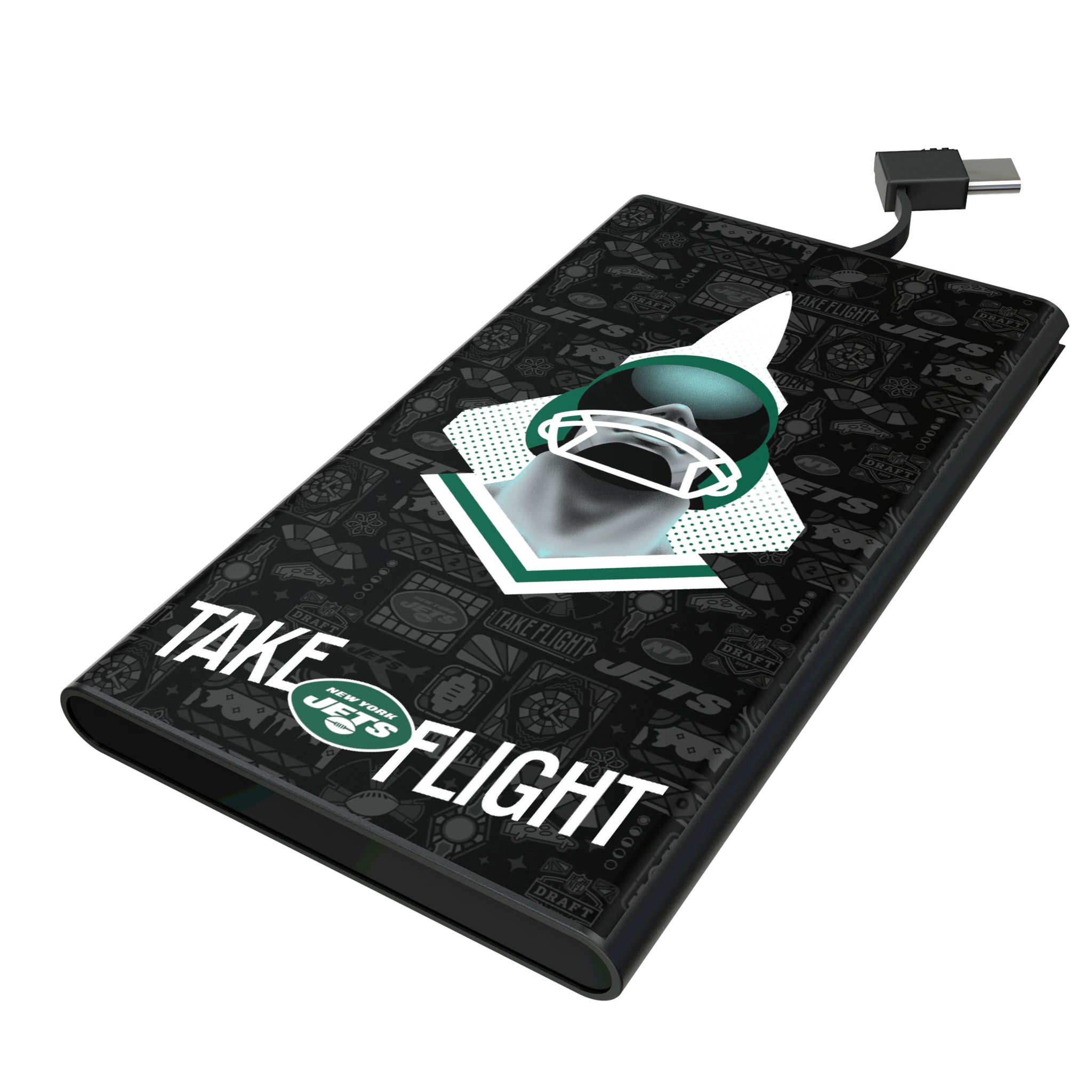 New York Jets Deco 5000mAh Flat Powerbank