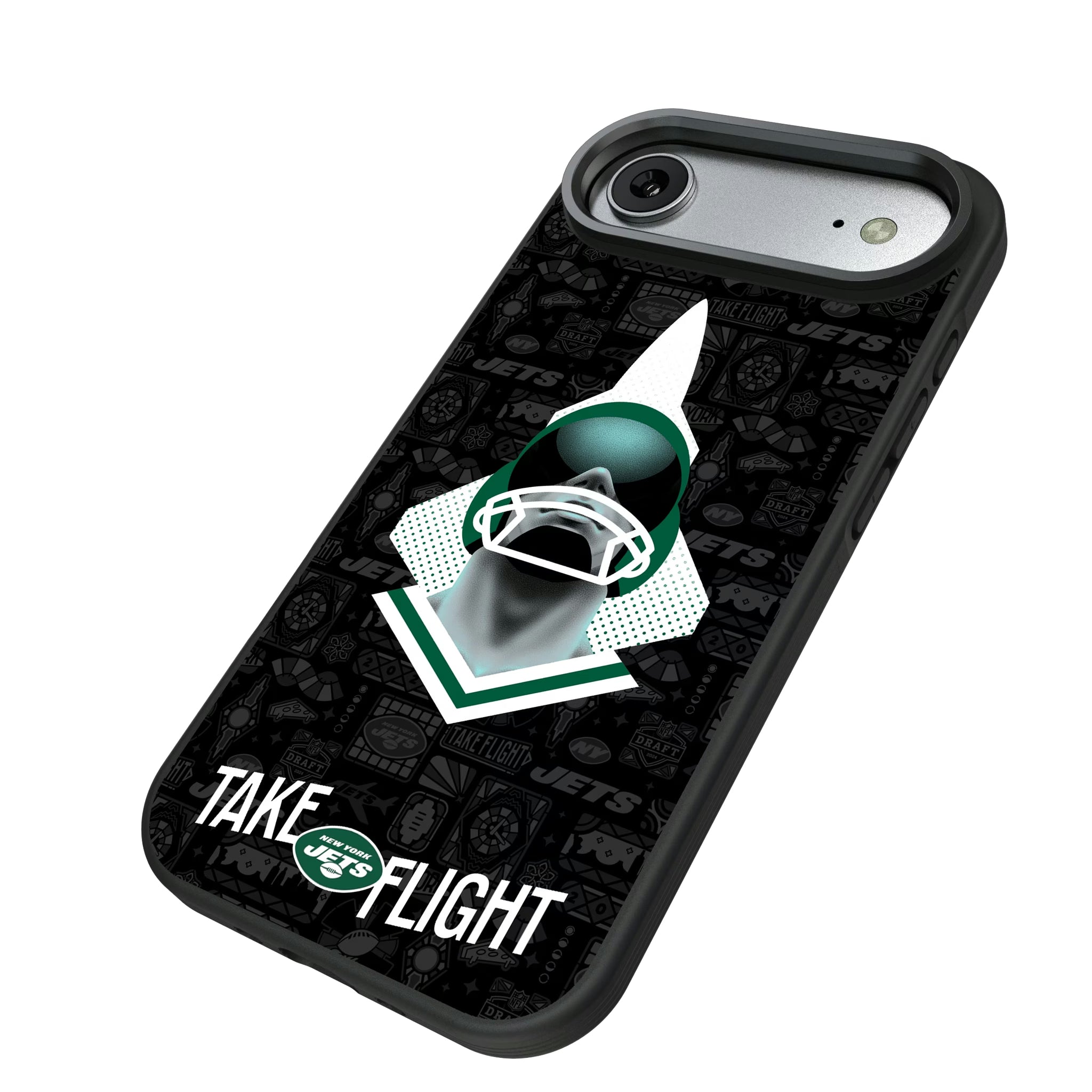 New York Jets Deco iPhone Bump Phone Case for Apple iPhone - Isometric View#Device_iPhone Air