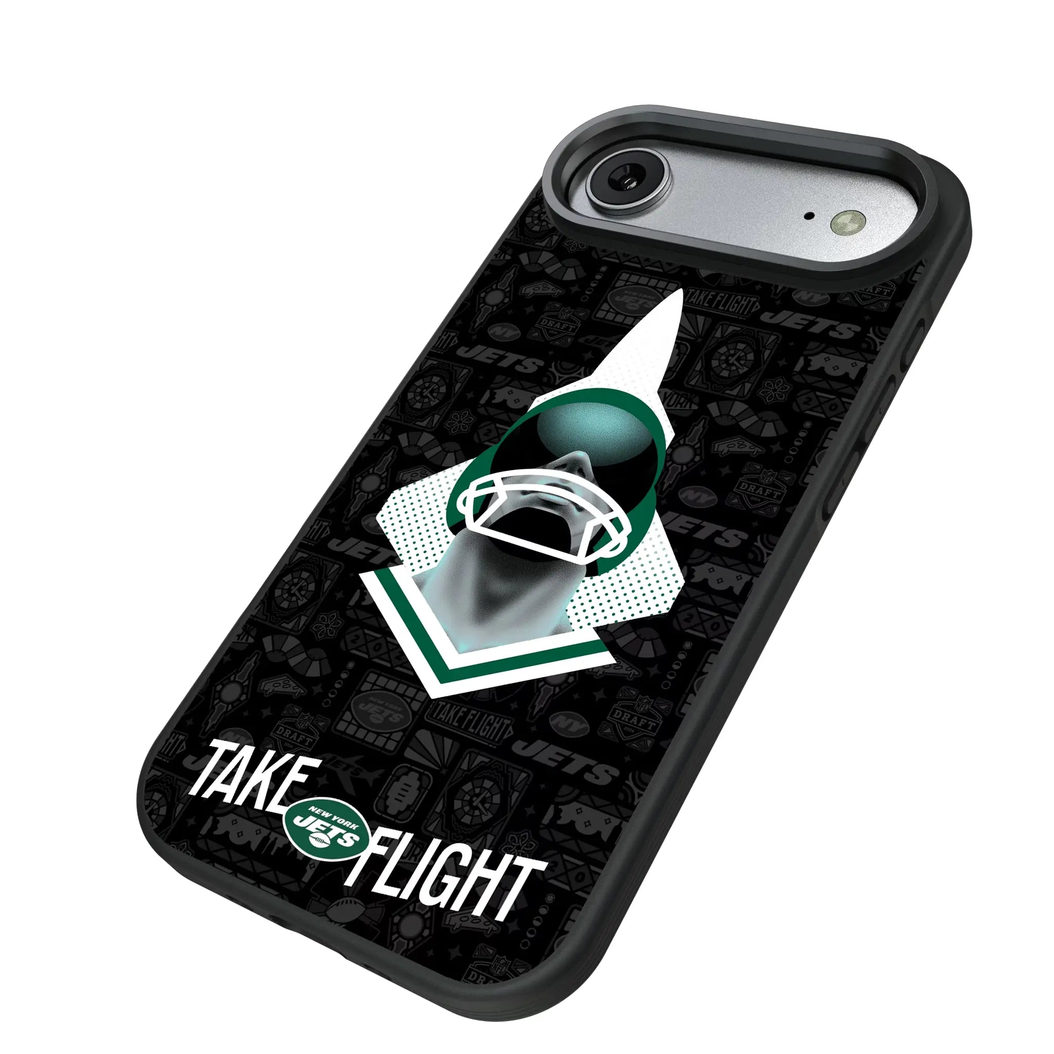 New York Jets Deco iPhone Bump Phone Case for Apple iPhone - Isometric View#Device_iPhone Air