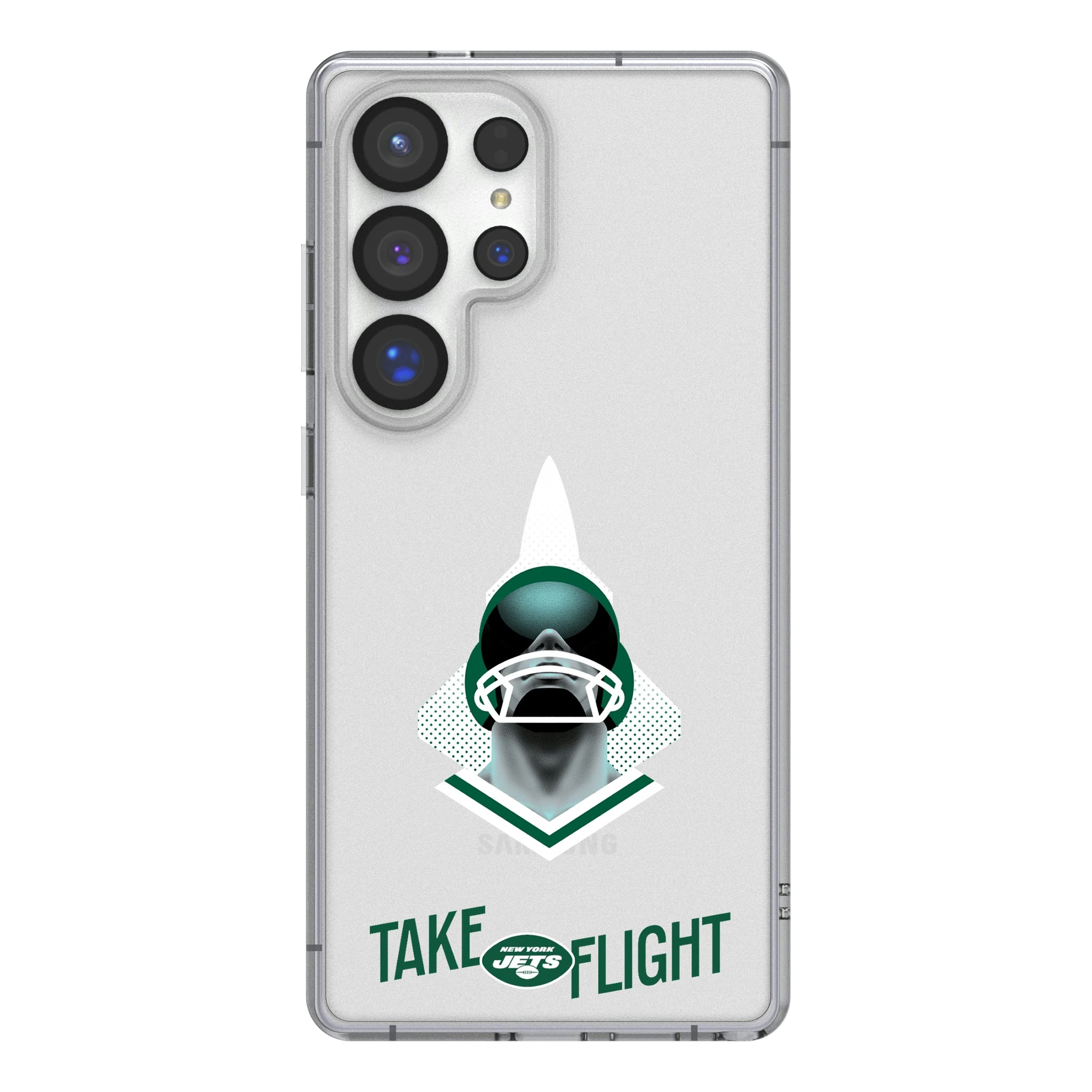 New York Jets Deco Galaxy Clear Phone Case for Samsung Galaxy