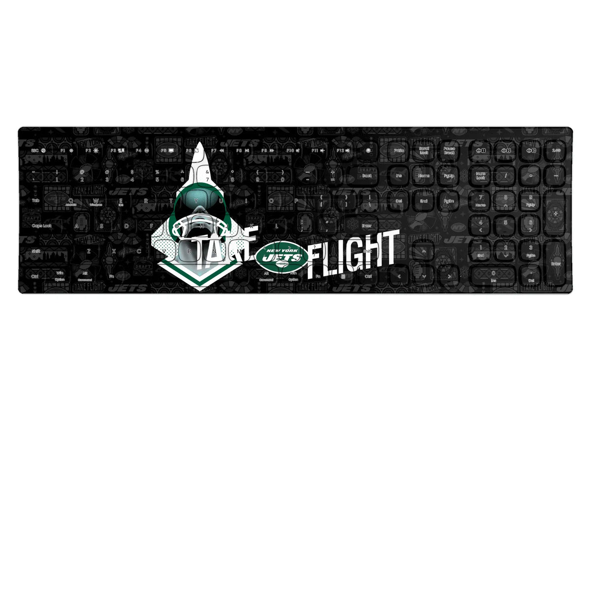 New York Jets Deco KKB605 Curved Wireless Keyboard