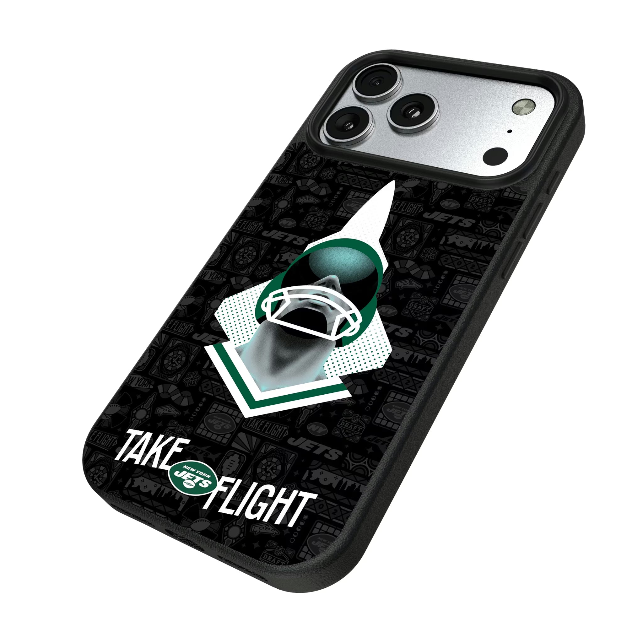 New York Jets Deco iPhone MagSafe Compatible Phone Case for Apple iPhone - Isometric View#Device_iPhone 17 Pro Max