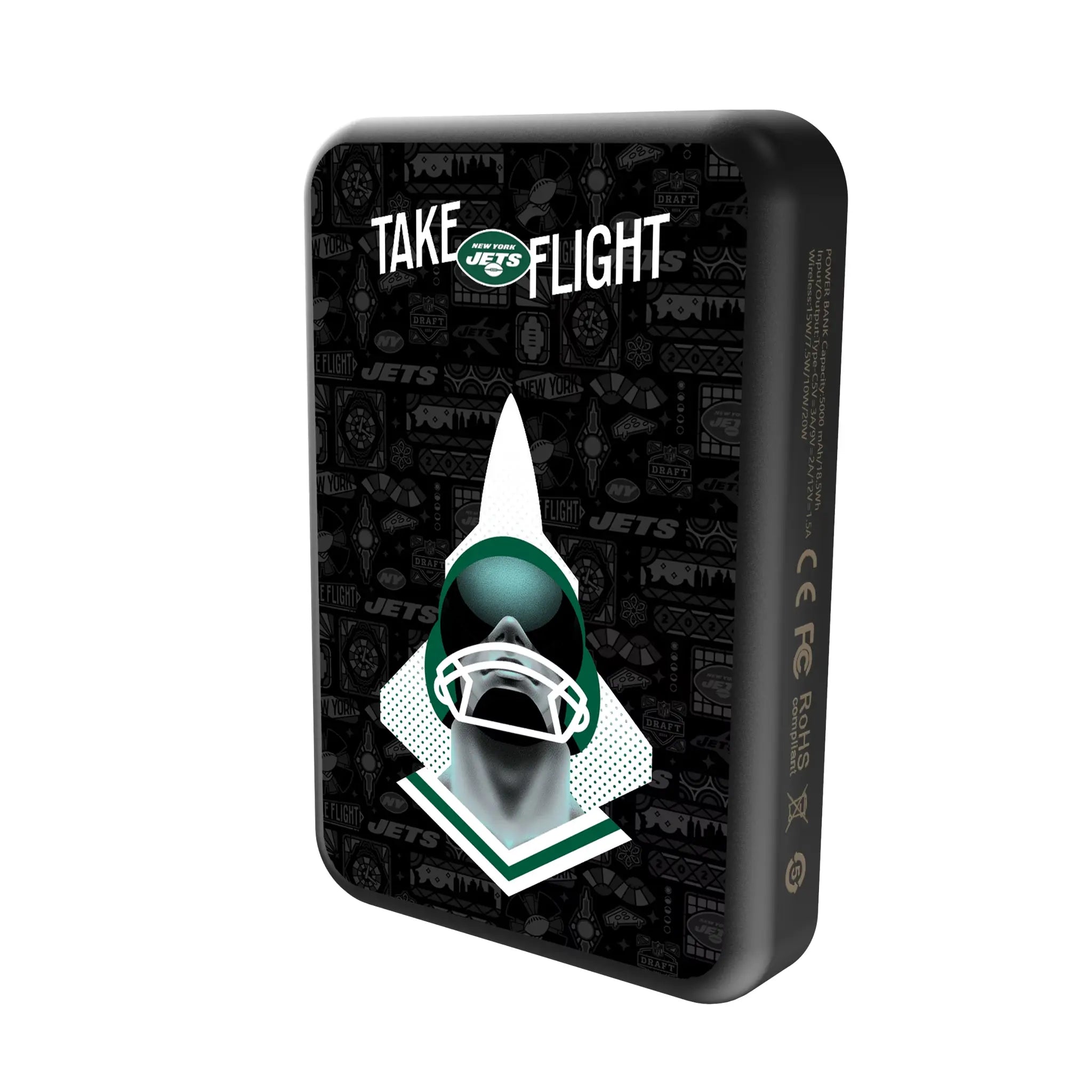 New York Jets Deco Wireless Mag Power Bank