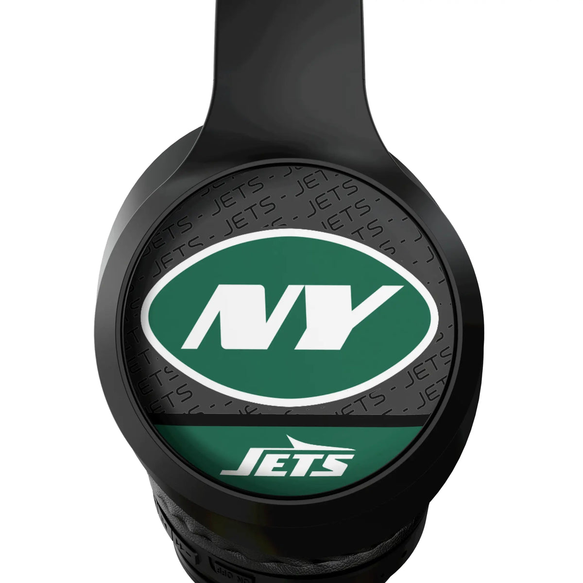 New York Jets Endzone Plus Wireless Over-Ear Headphones With Case - Detail