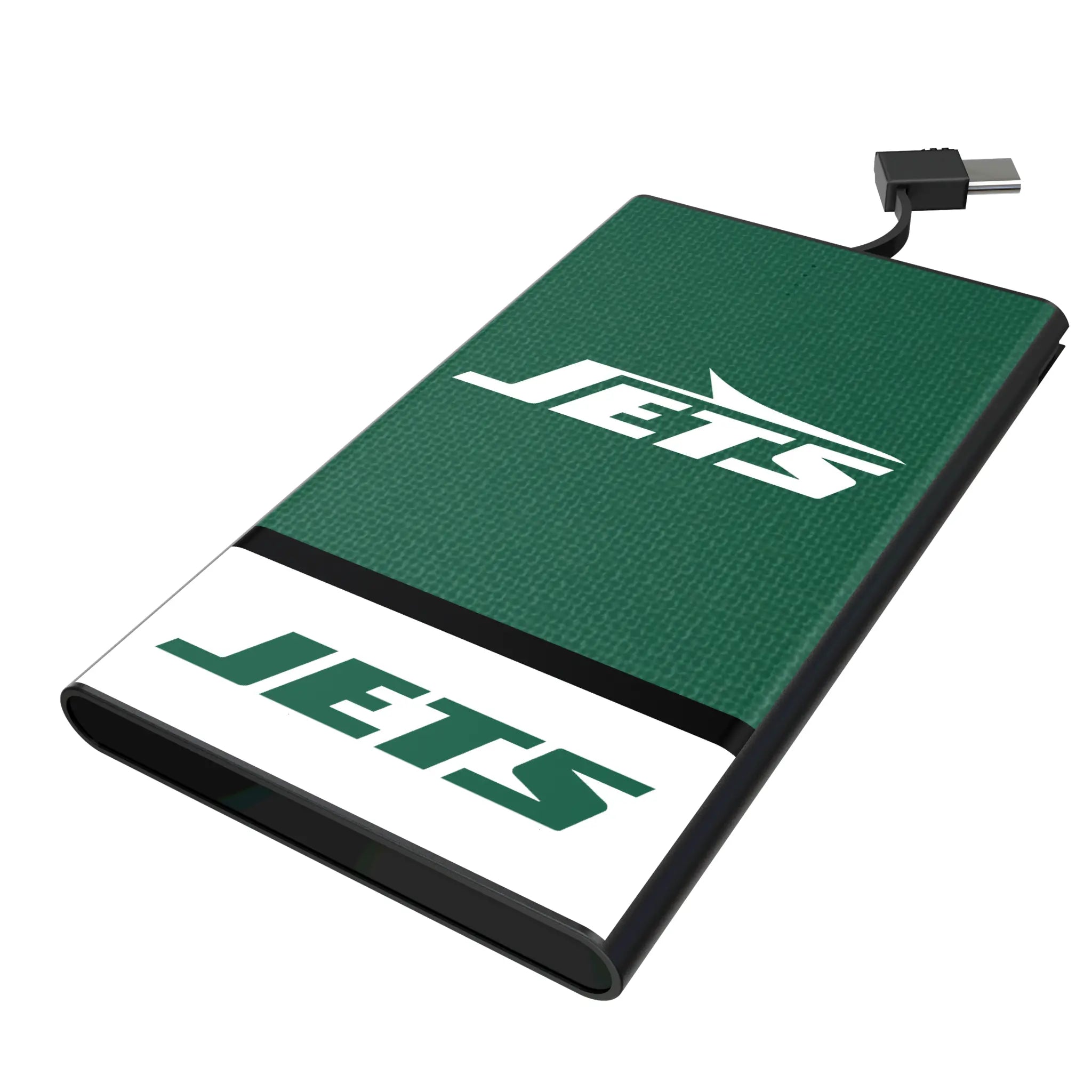 New York Jets Endzone Solid 5000mAh Flat Power Bank