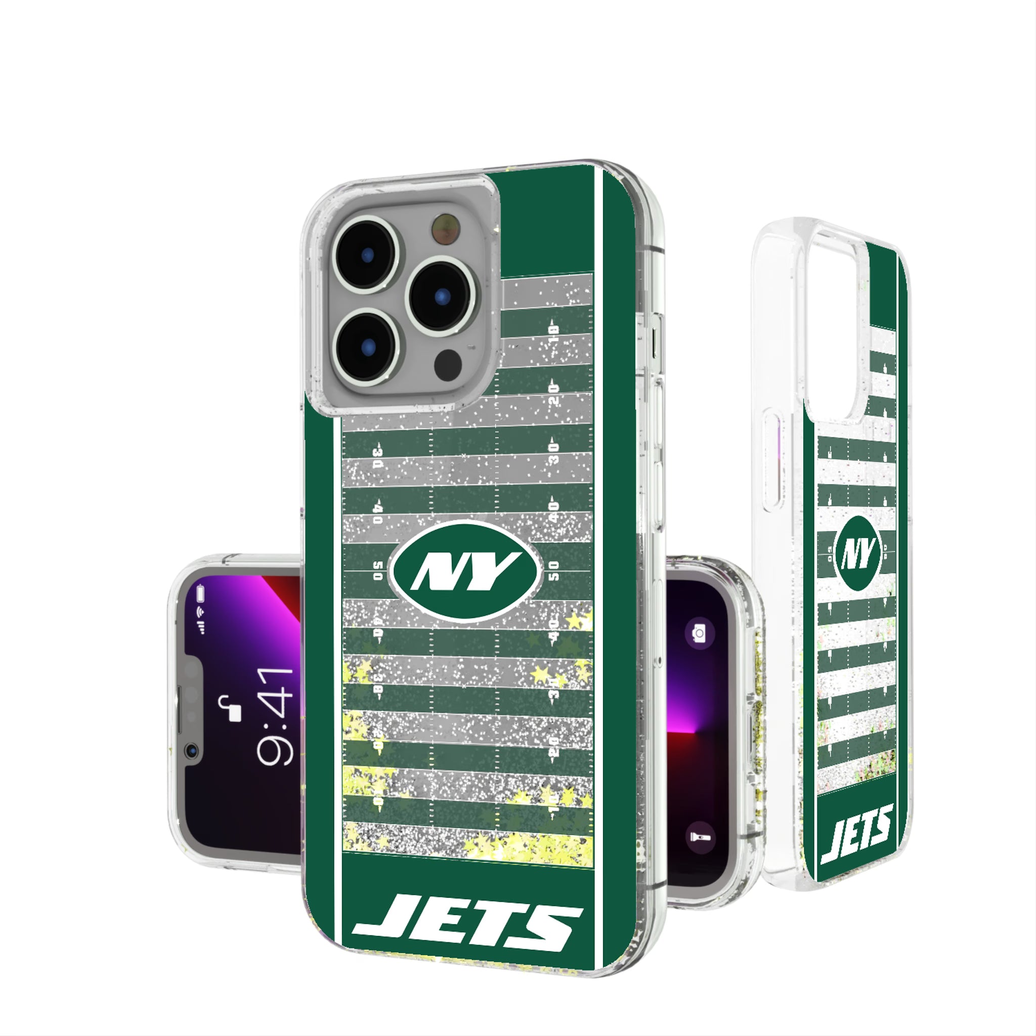 New York Jets Field iPhone Glitter Phone Case for Apple iPhone