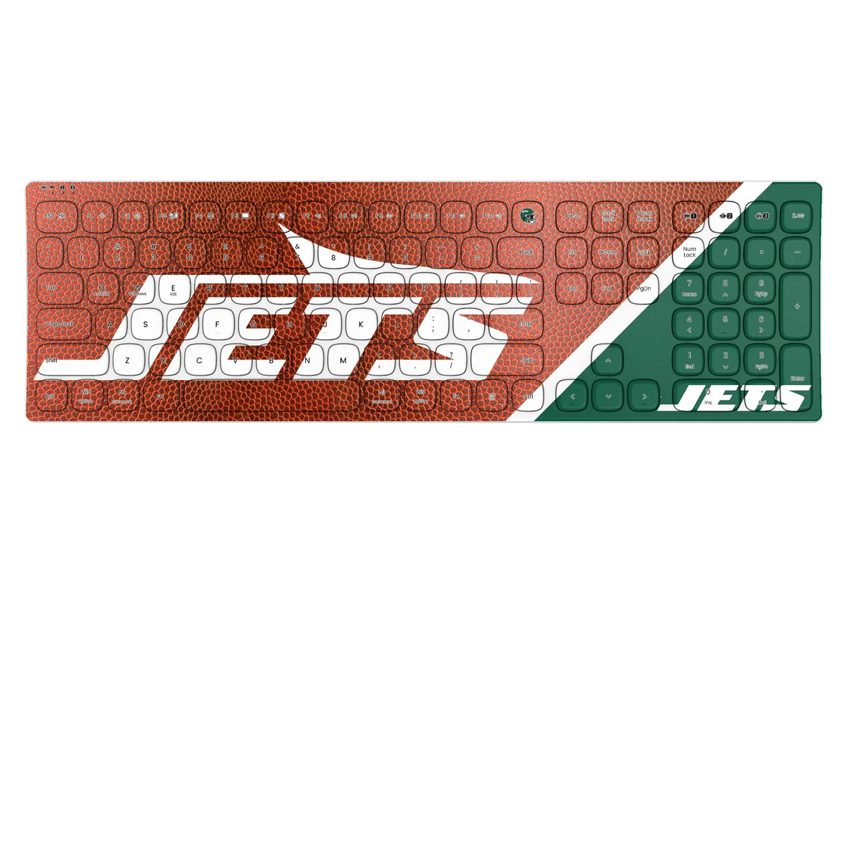 New York Jets Football KKB605 Curved Wireless Keyboard