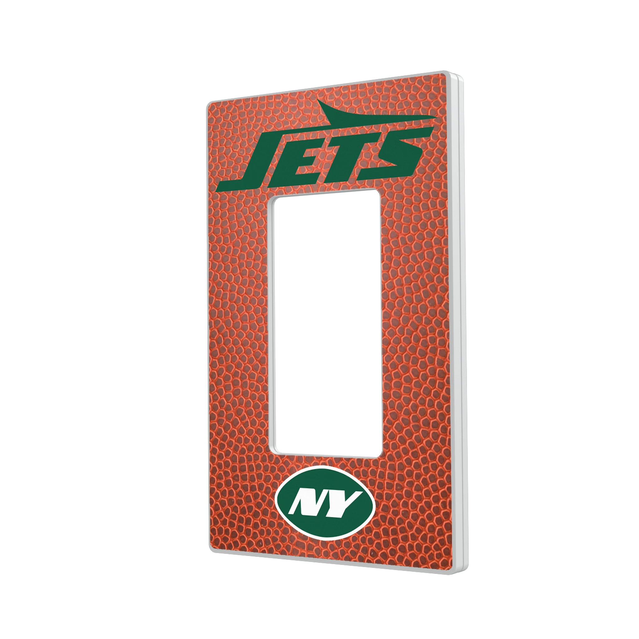 New York Jets Football Hidden-Screw Light Switch Plate#Style_Single Rocker