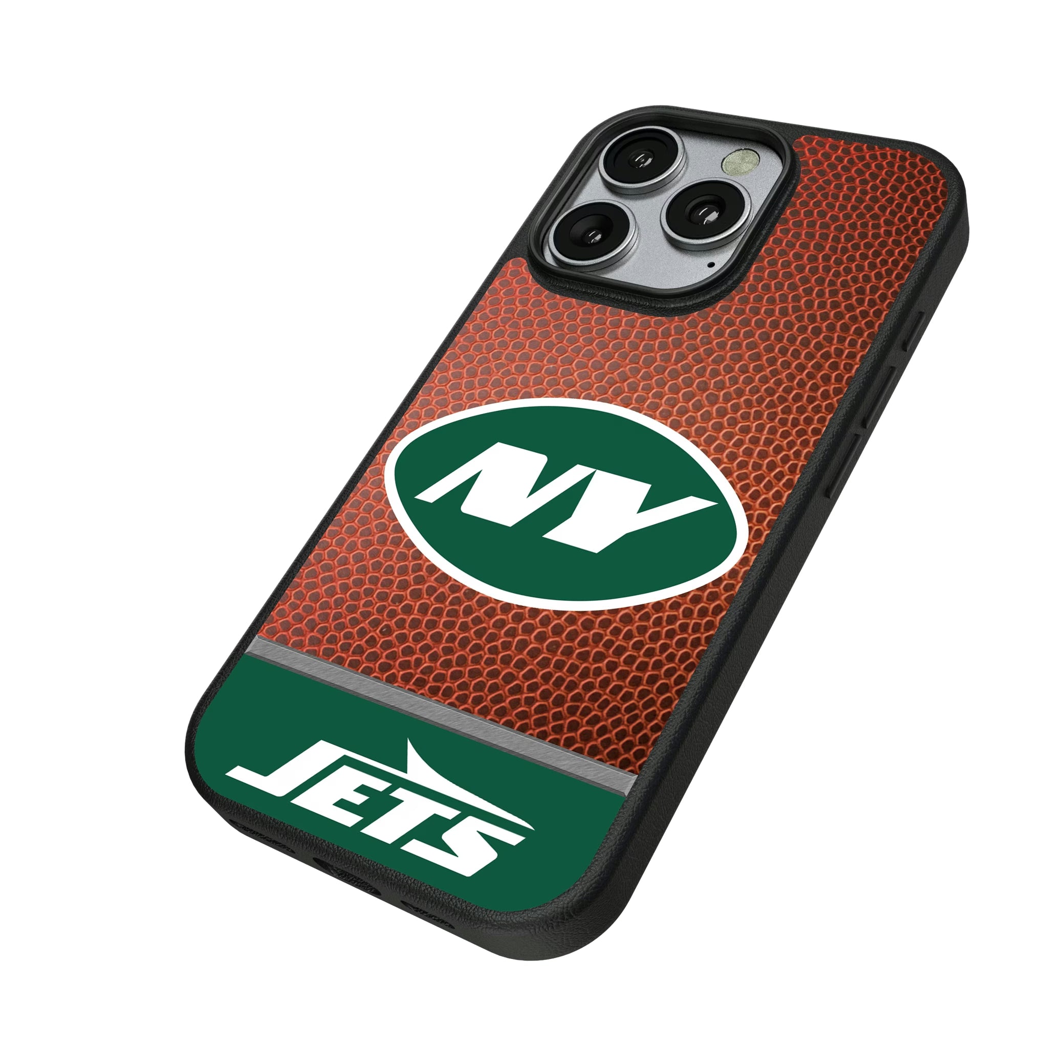 New York Jets Football Wordmark iPhone MagSafe Compatible Phone Case for Apple iPhone - Isometric View