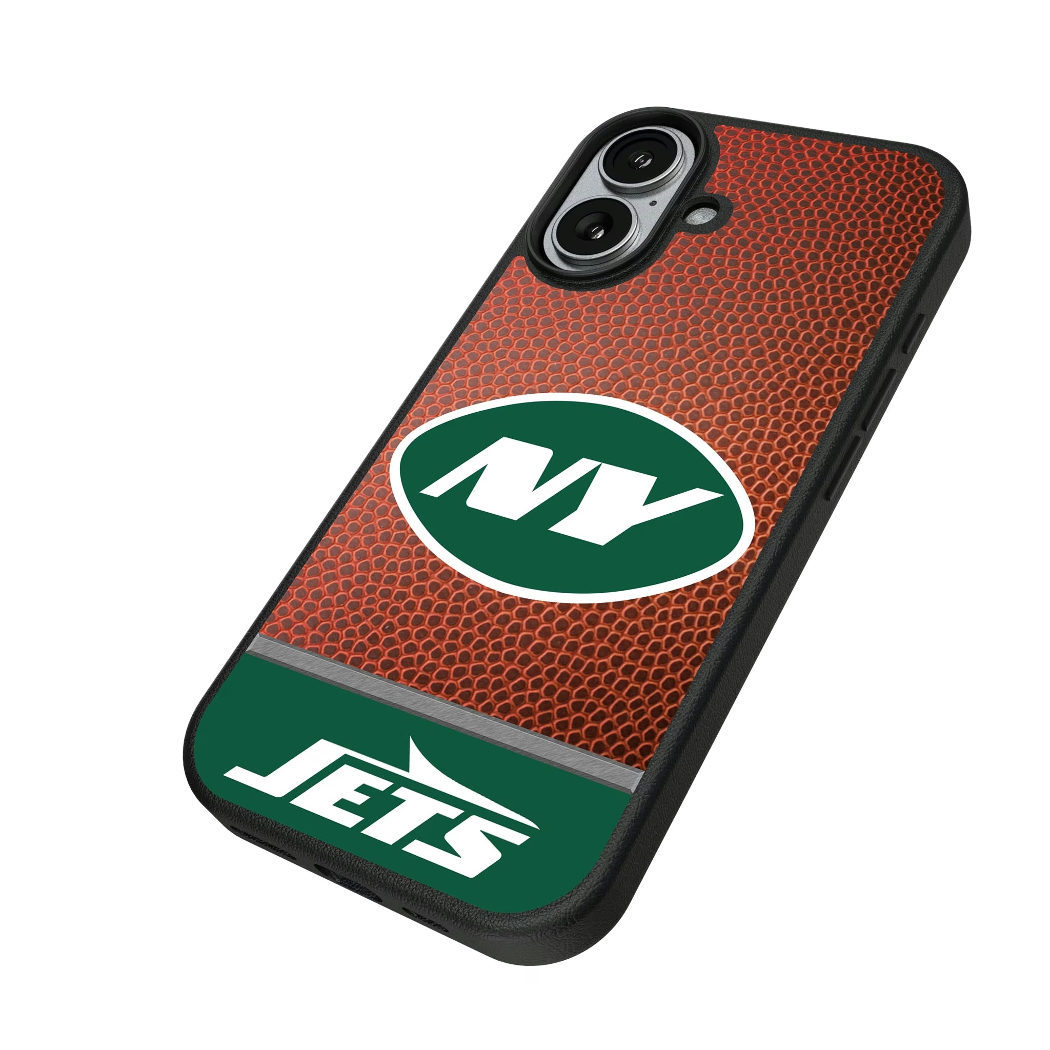 New York Jets Football Wordmark iPhone MagSafe Compatible Phone Case for Apple iPhone - Isometric View#Device_iPhone 17