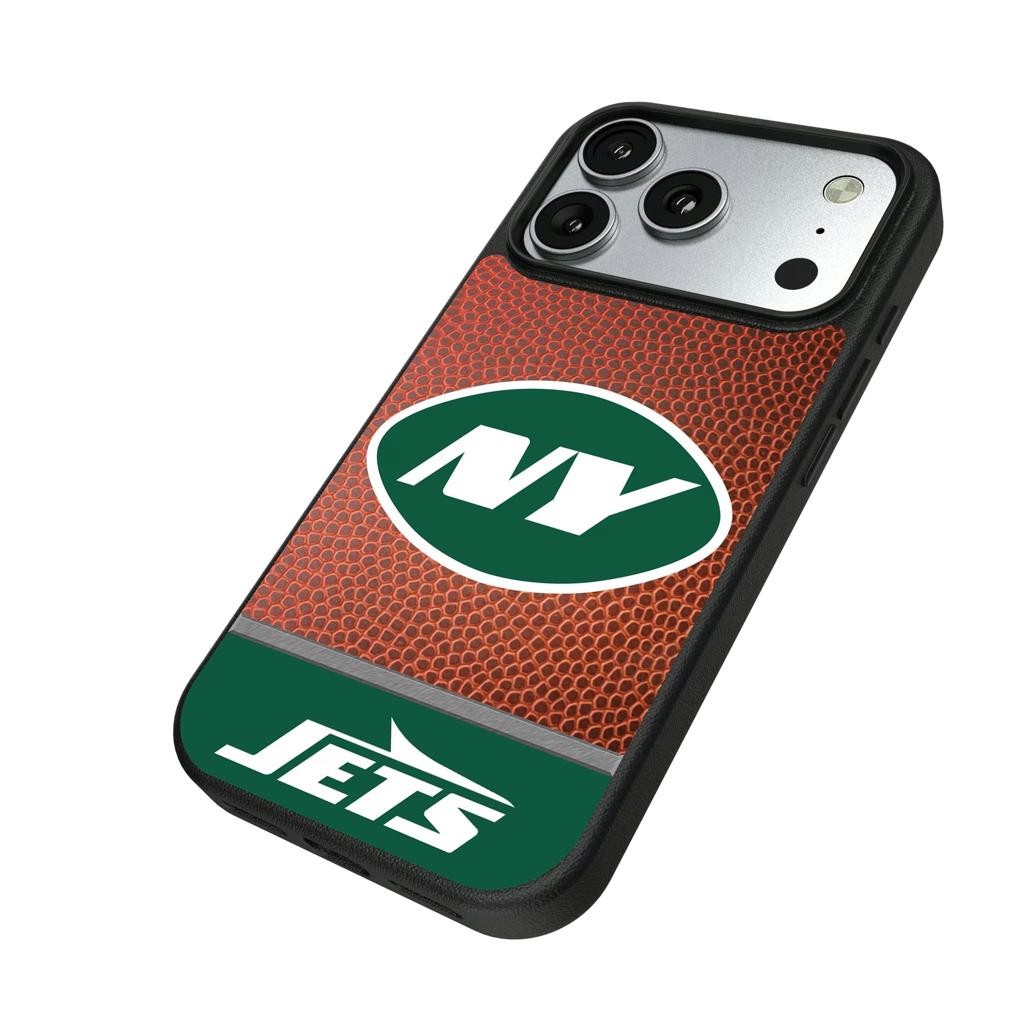 New York Jets Football Wordmark iPhone MagSafe Compatible Phone Case for Apple iPhone - Isometric View#Device_iPhone 17 Pro