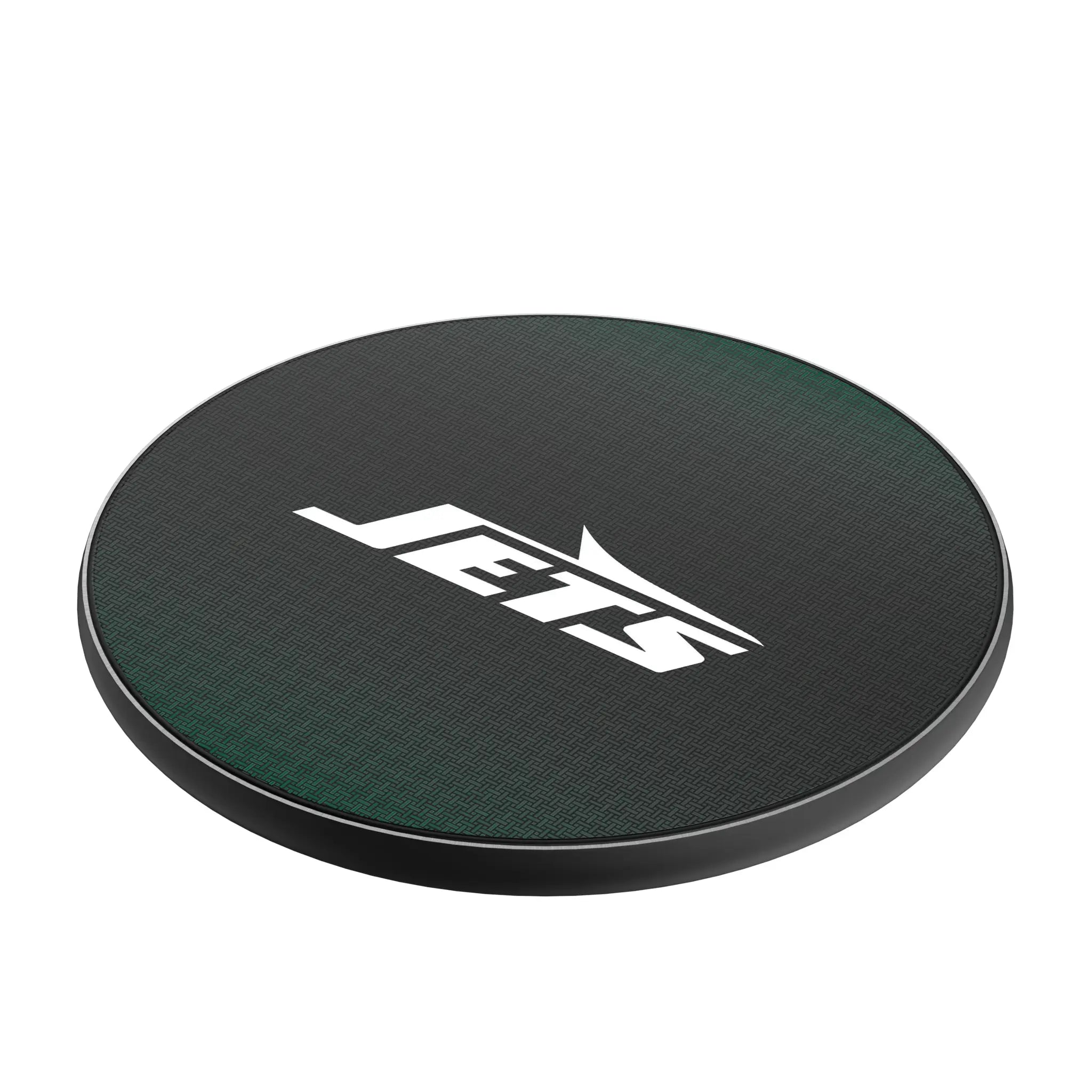 New York Jets Linen 15-Watt Wireless Charger - Isometric View