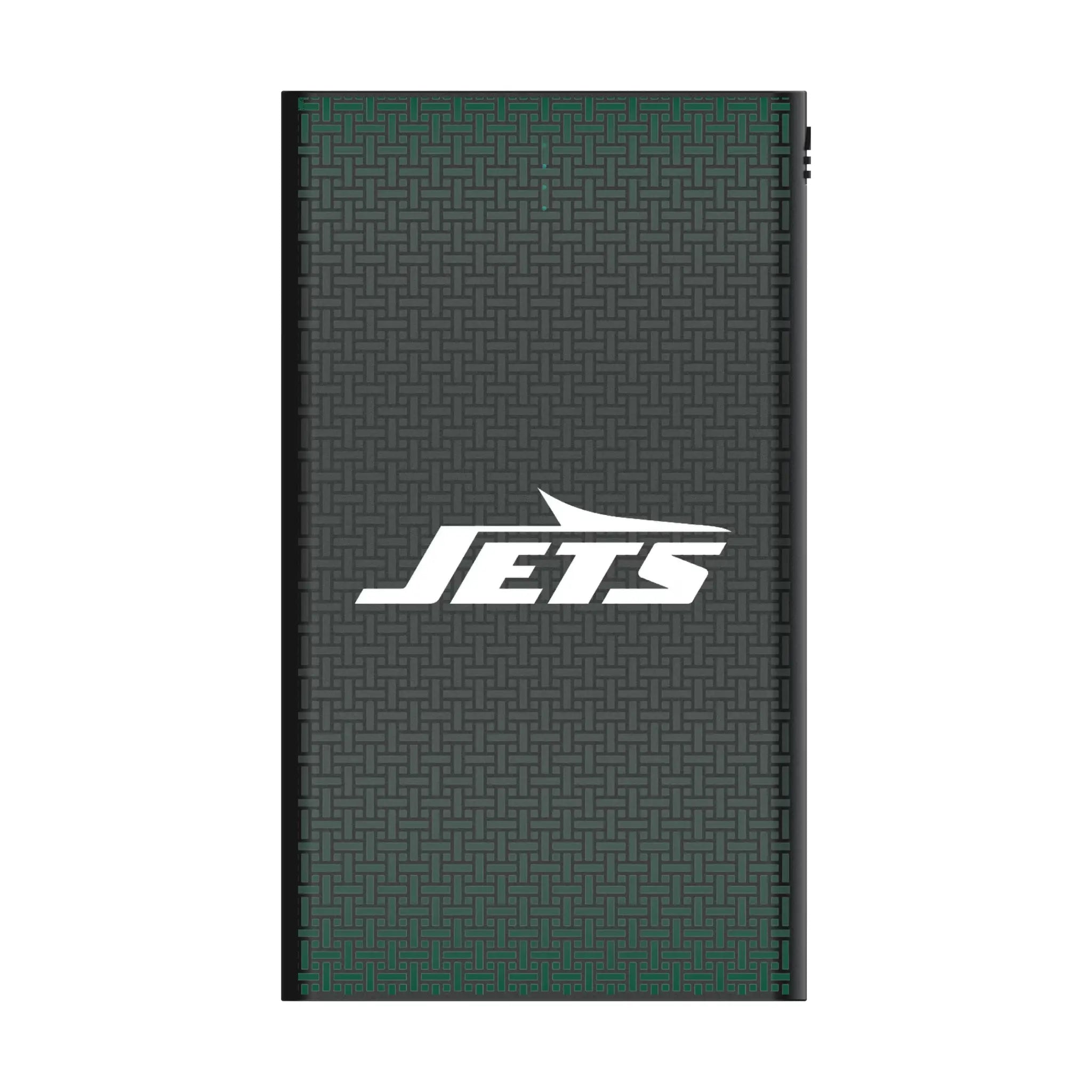 New York Jets Linen 5000mAh Flat Power Bank