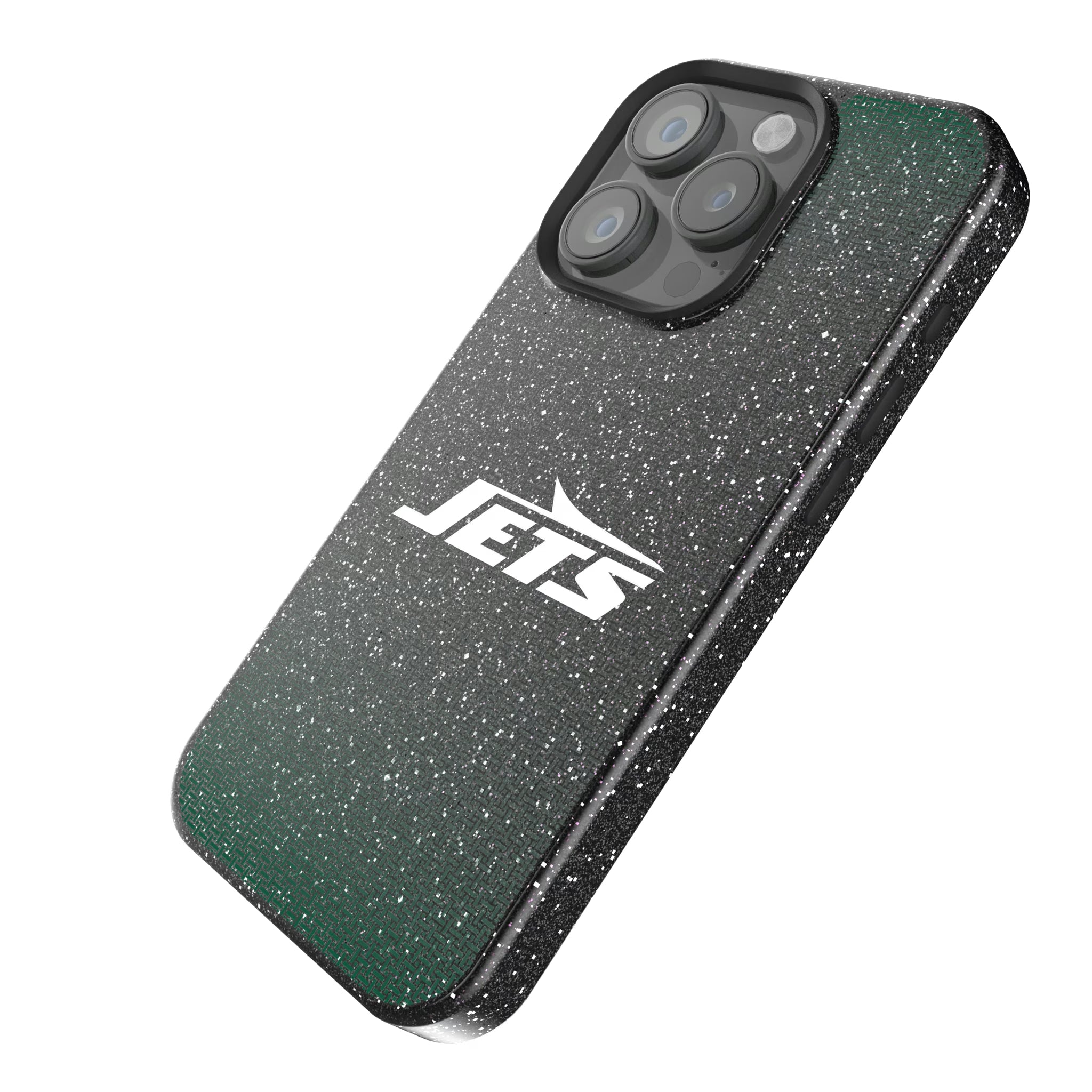 New York Jets Linen iPhone Bling Phone Case for Apple iPhone - Isometric View