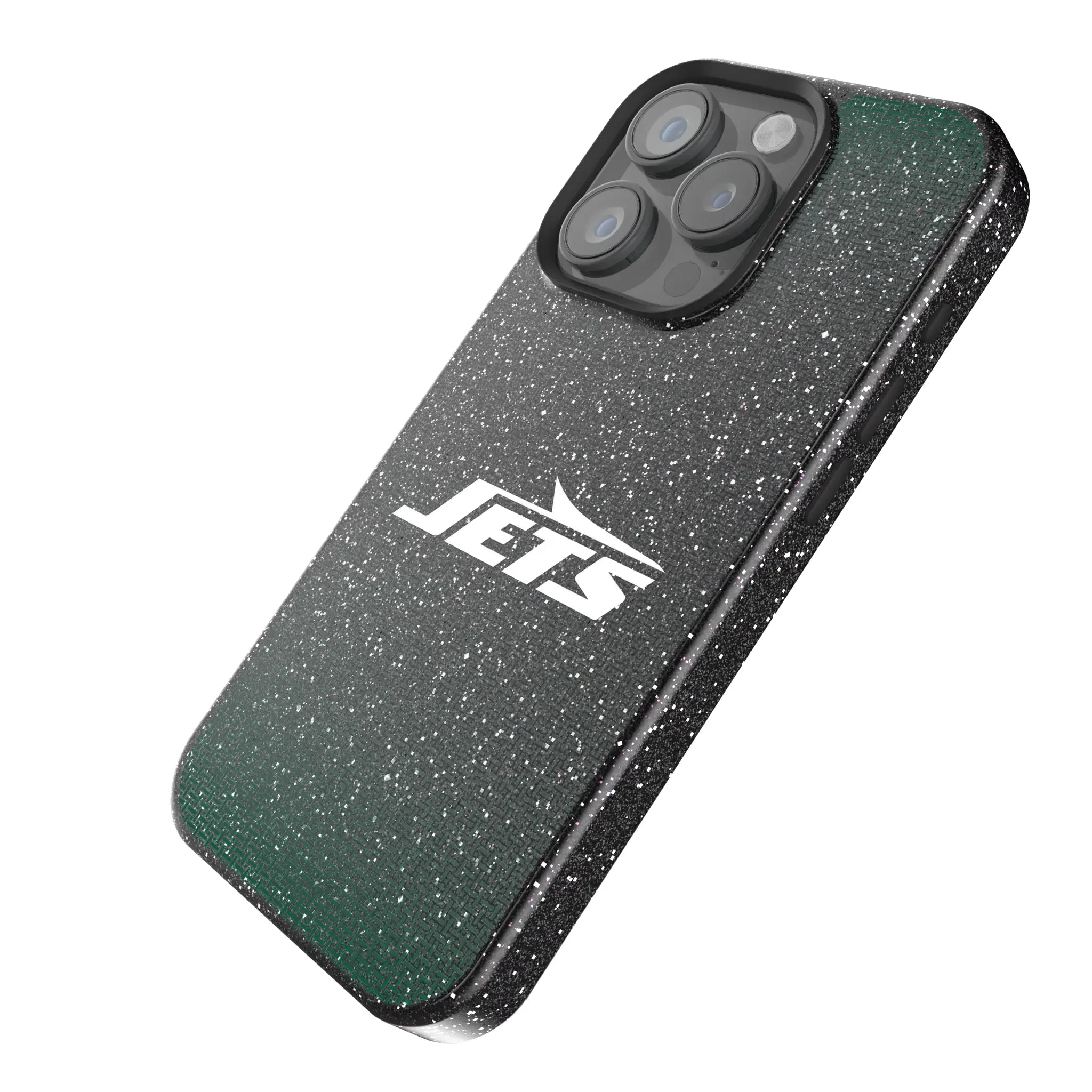 New York Jets Linen iPhone Bling Phone Case for Apple iPhone - Isometric View