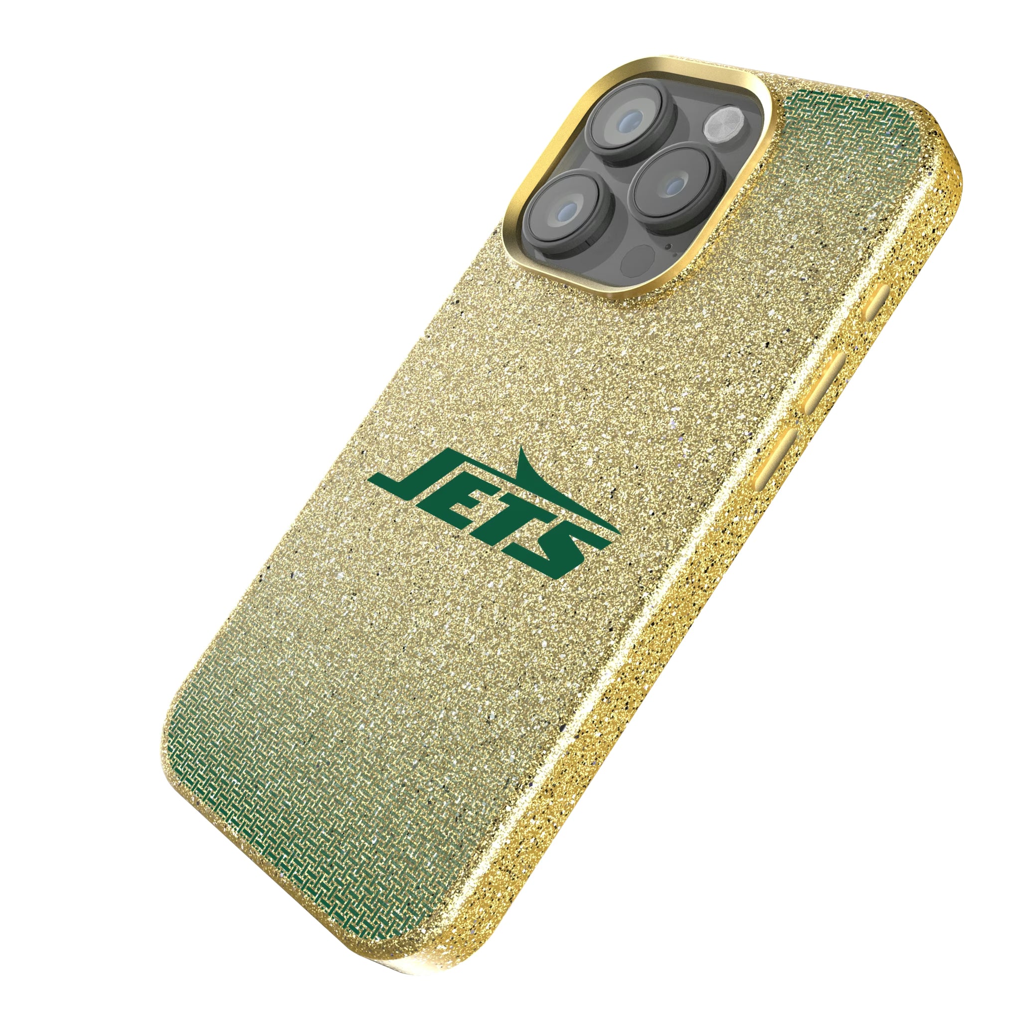 New York Jets Linen iPhone Bling Phone Case for Apple iPhone - Isometric View
