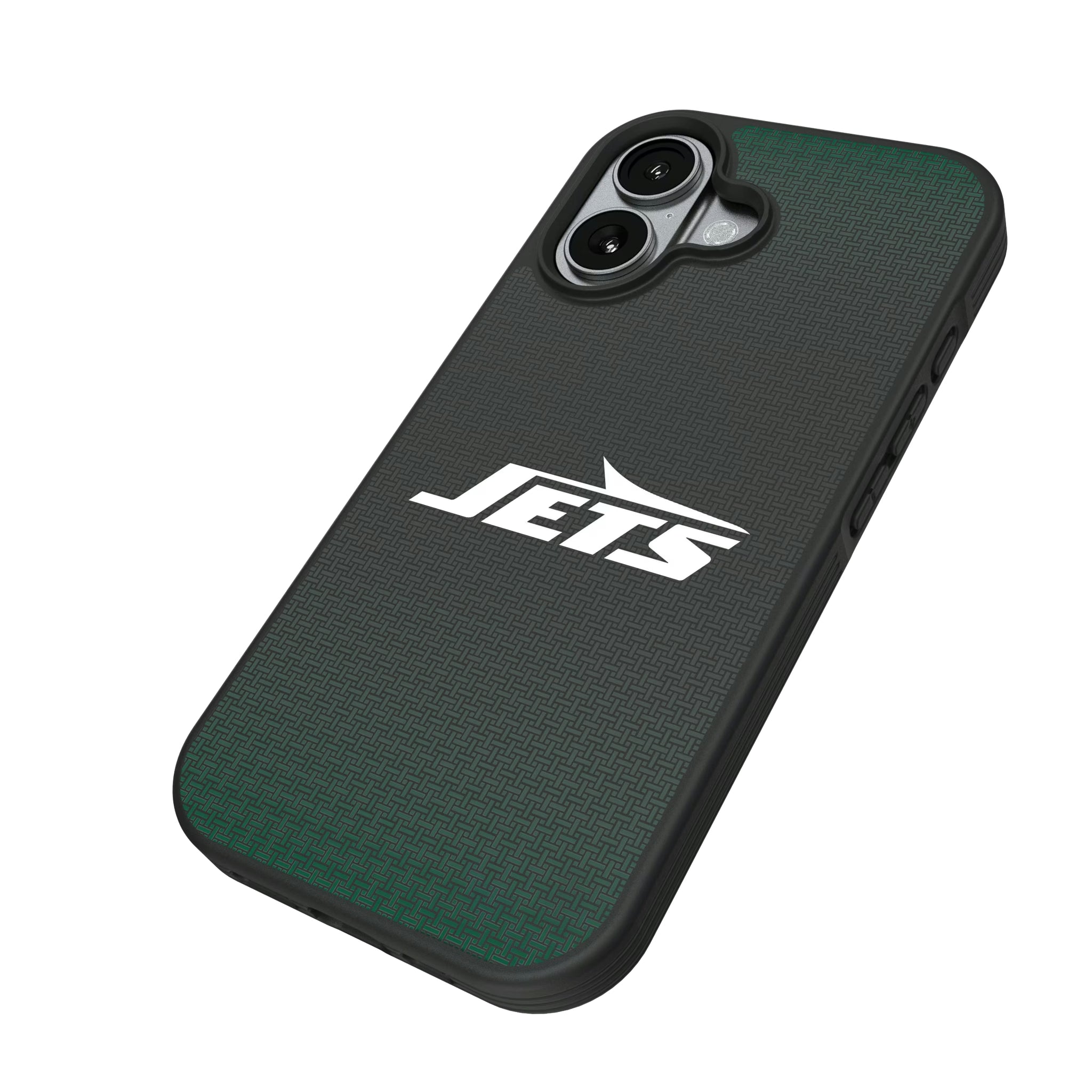 New York Jets Linen iPhone Bump Phone Case for Apple iPhone - Isometric View#Device_iPhone 17
