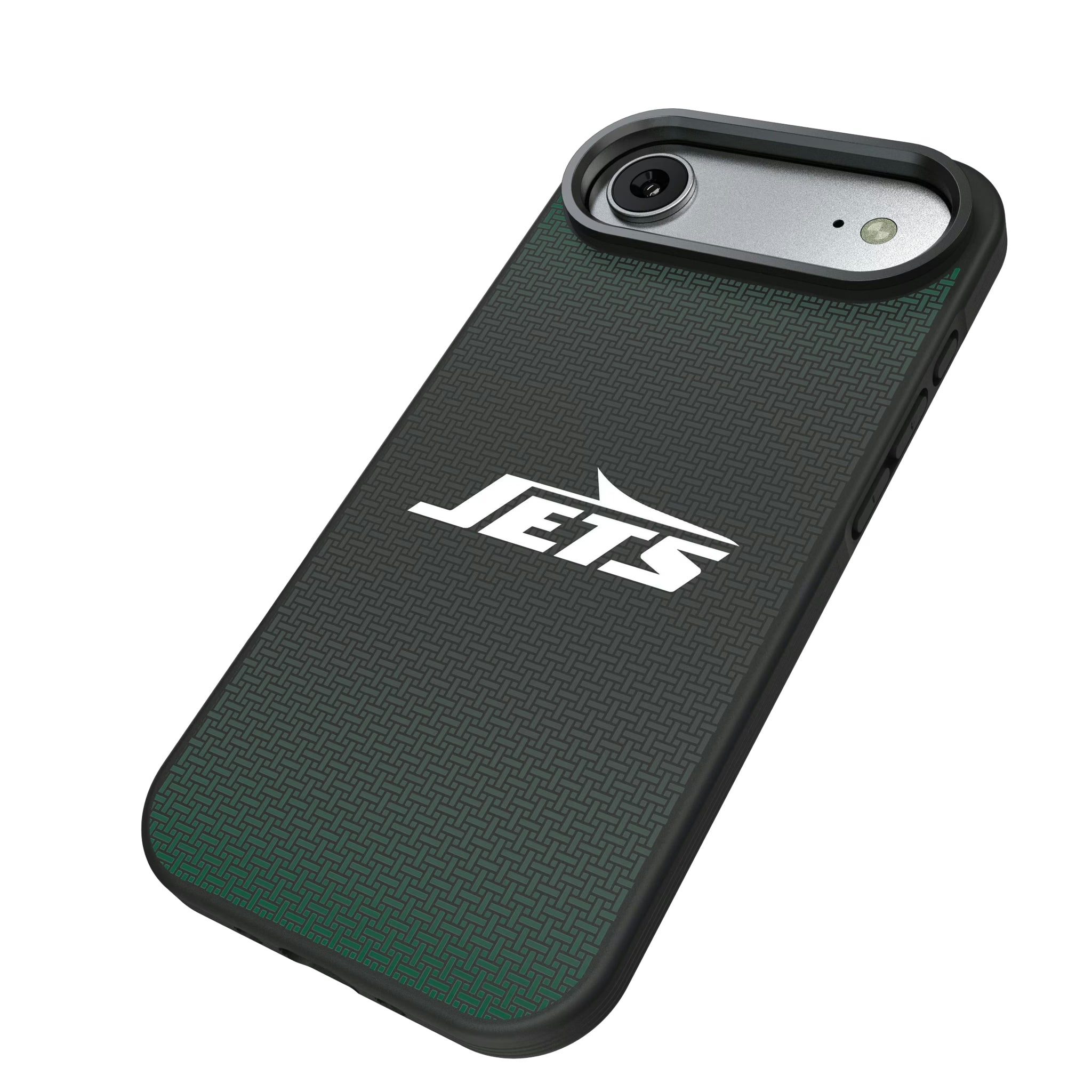 New York Jets Linen iPhone Bump Phone Case for Apple iPhone - Isometric View#Device_iPhone Air