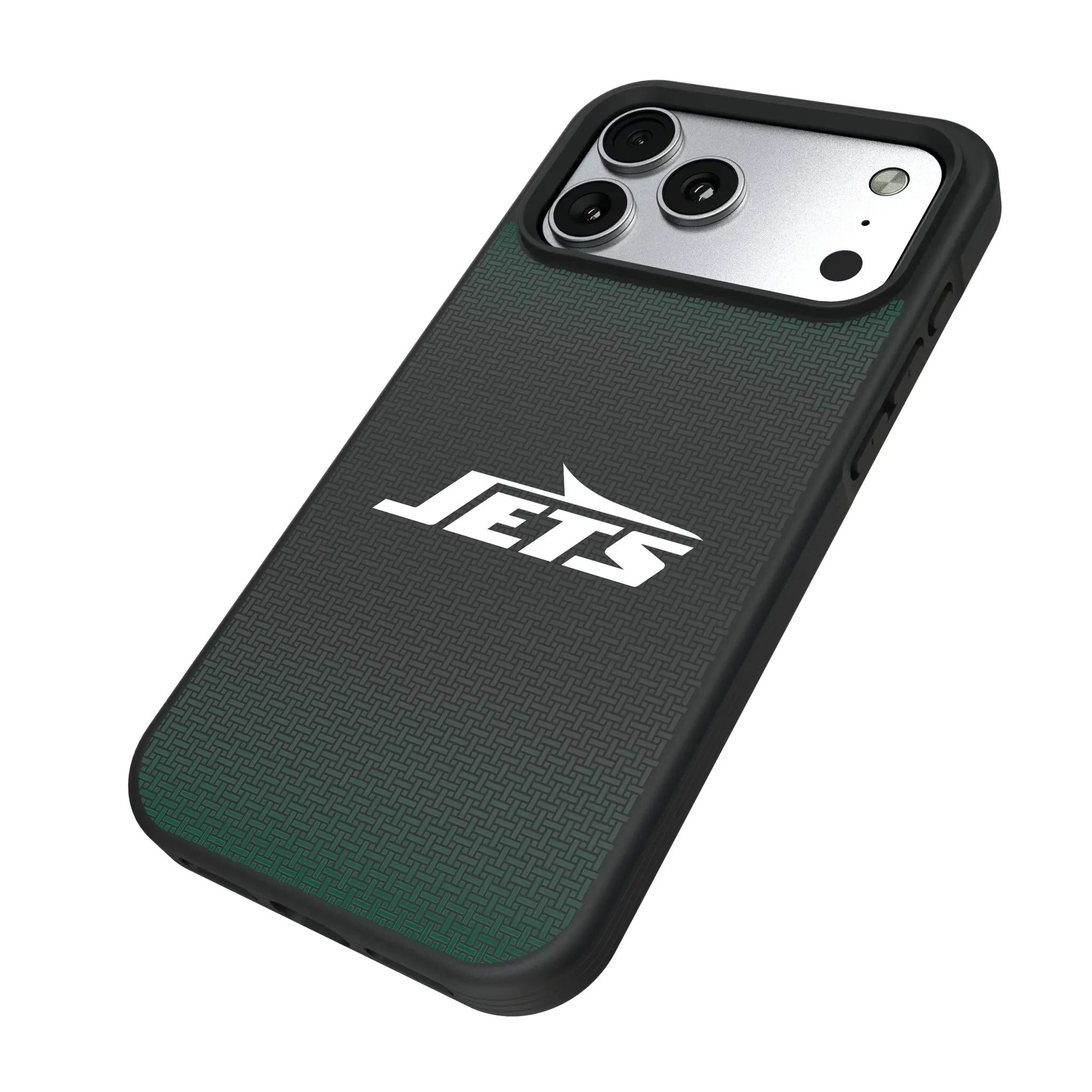 New York Jets Linen iPhone Bump Phone Case for Apple iPhone - Isometric View#Device_iPhone 17 Pro Max