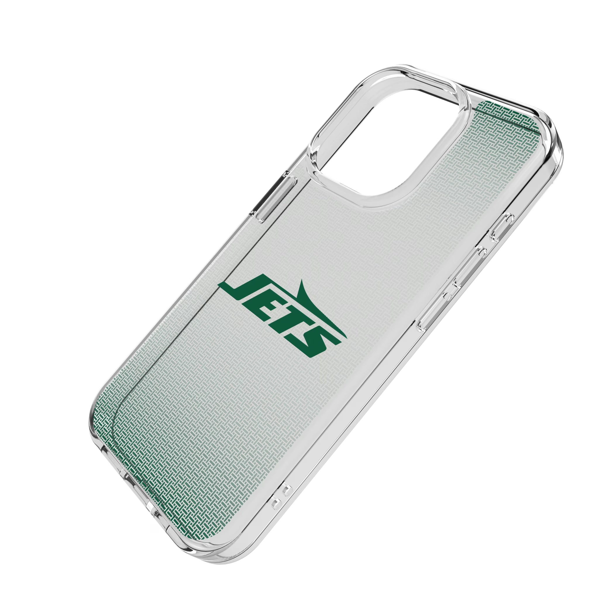 New York Jets Linen iPhone Clear Phone Case for Apple iPhone - Isometric View