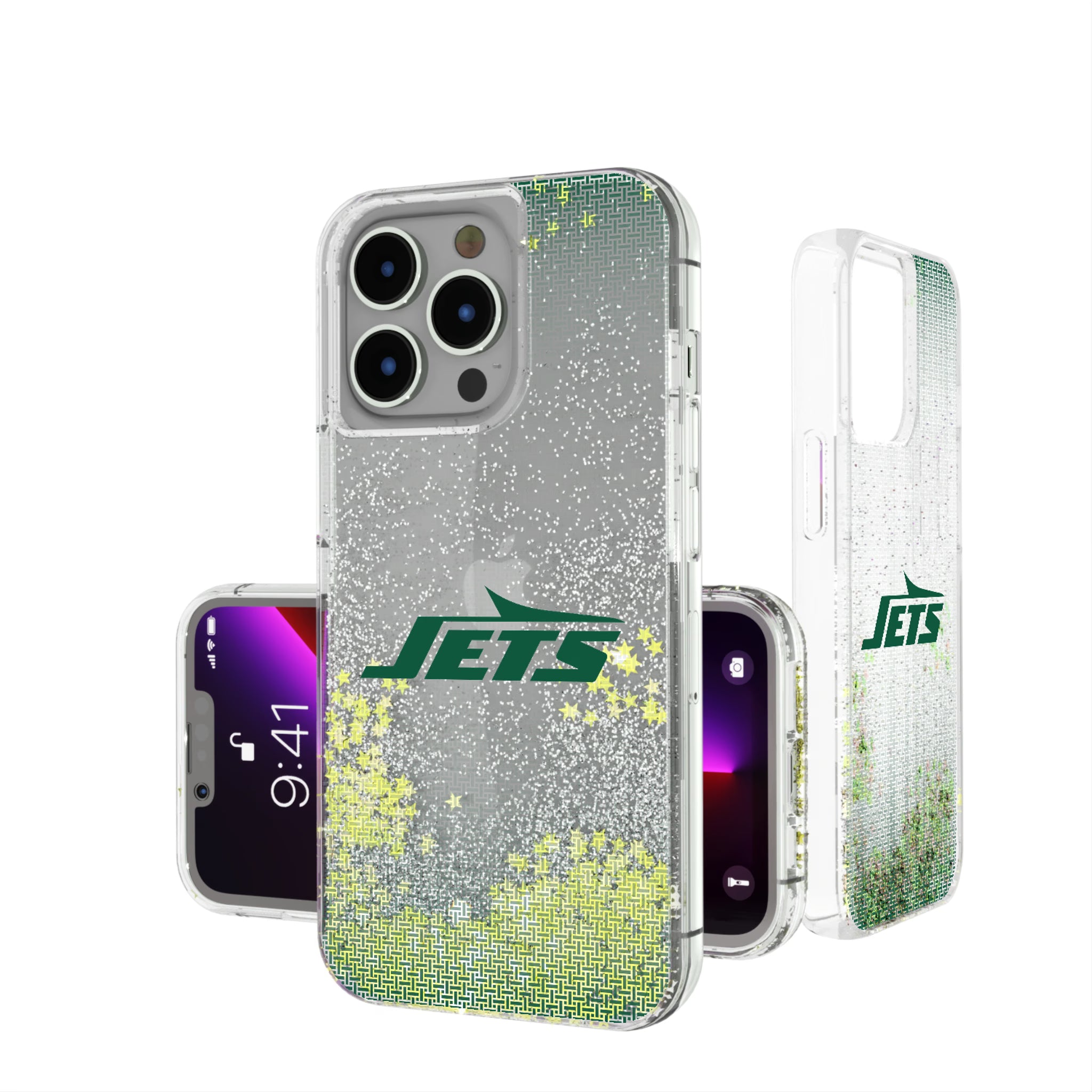 New York Jets Linen iPhone Glitter Phone Case for Apple iPhone