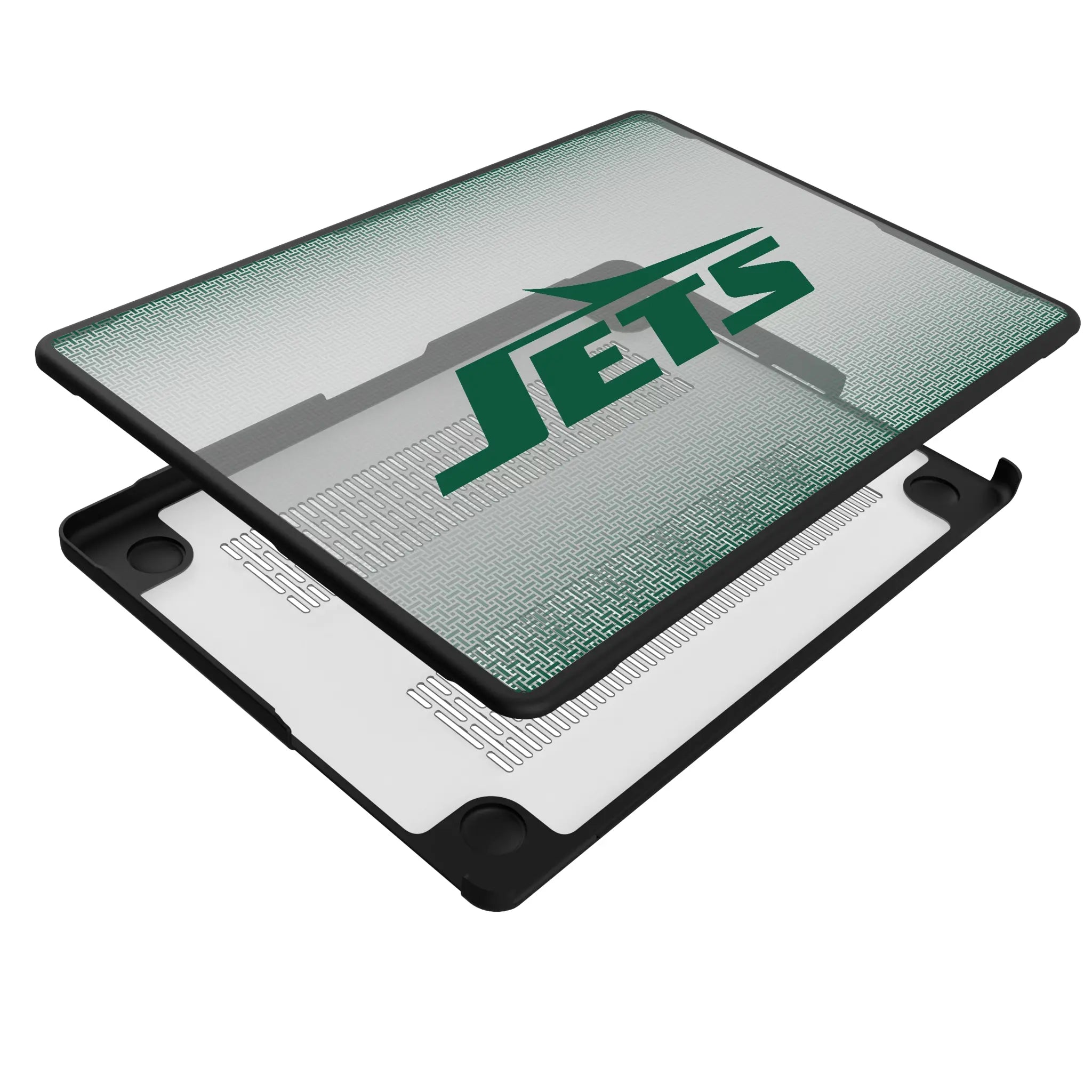 New York Jets Linen MacBook Laptop Case for Apple MacBook - Isometric View