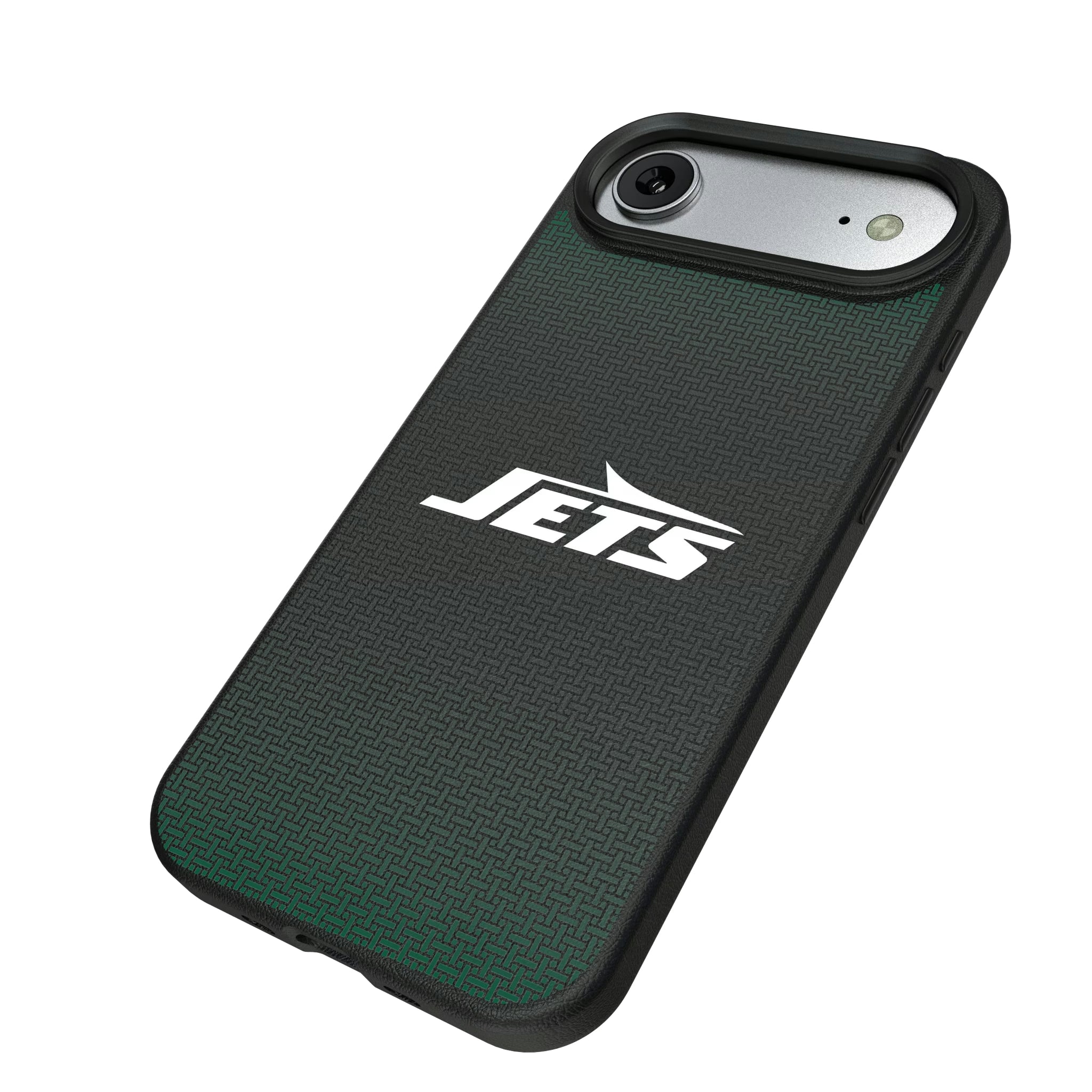 New York Jets Linen iPhone MagSafe Compatible Phone Case for Apple iPhone - Isometric View#Device_iPhone Air