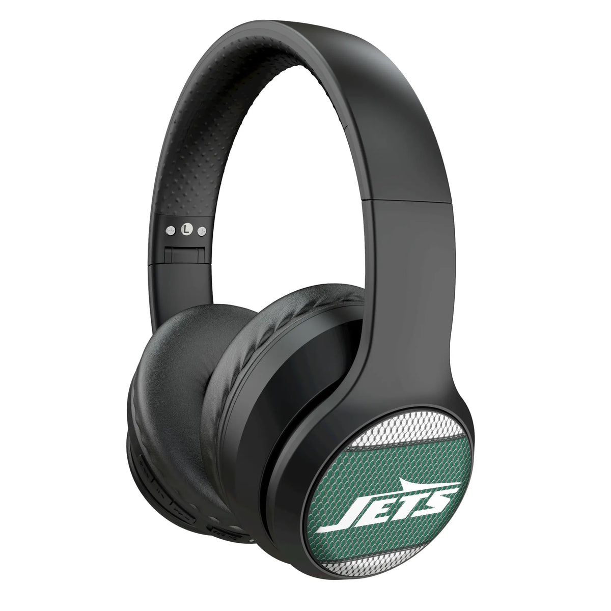 New York Jets Mesh Wireless Over-Ear Headphones With Case