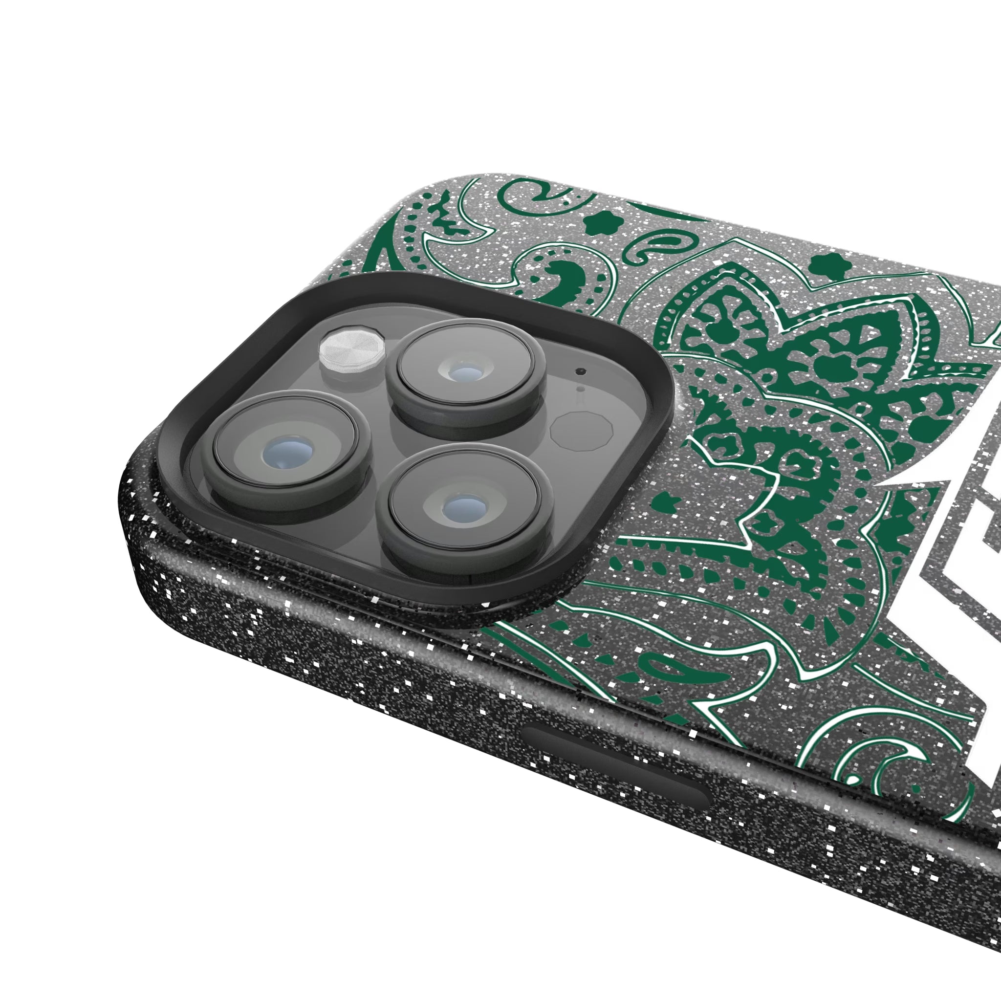 New York Jets Paisley iPhone Bling Phone Case for Apple iPhone - Detail