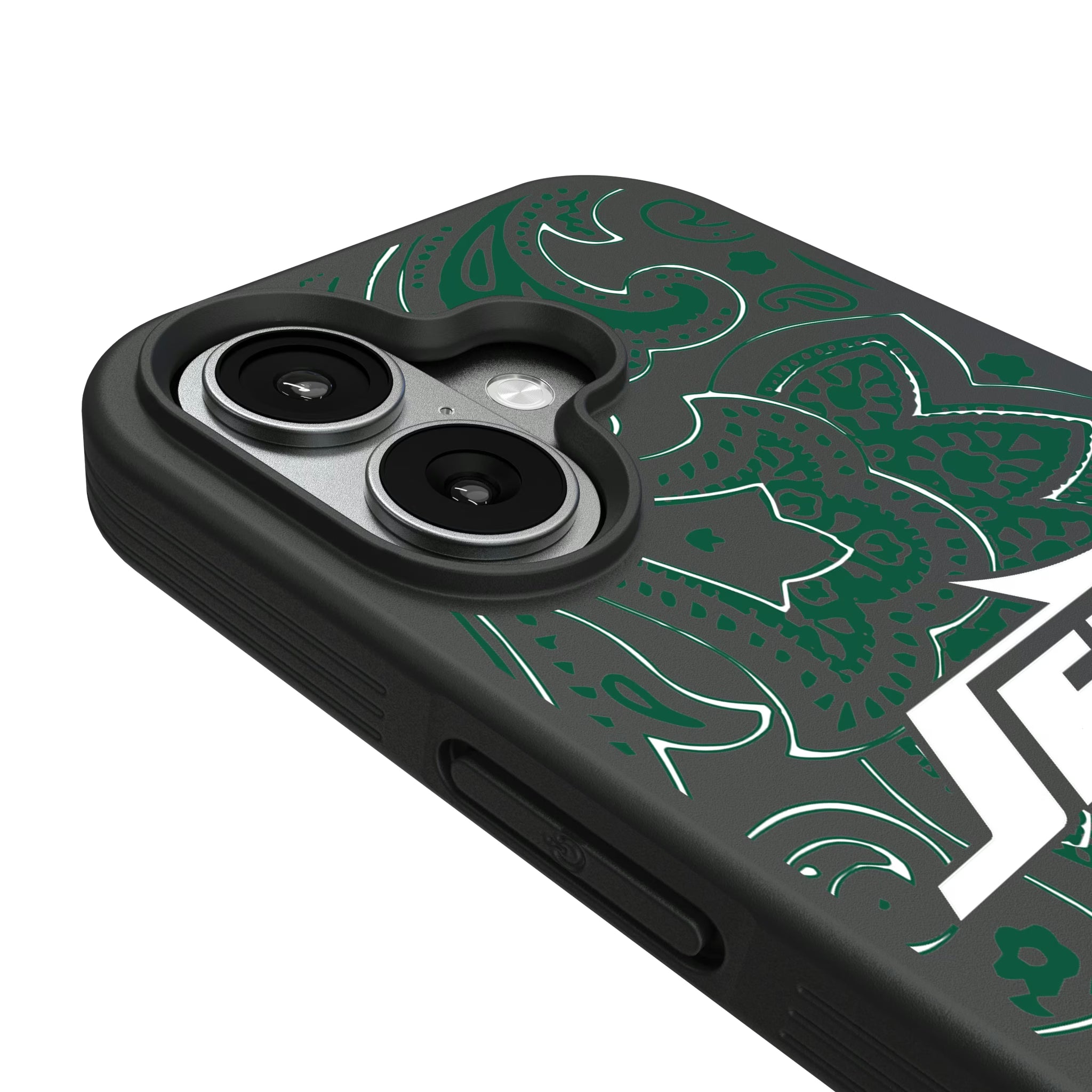 New York Jets Paisley iPhone Bump Phone Case for Apple iPhone - Detail#Device_iPhone 17