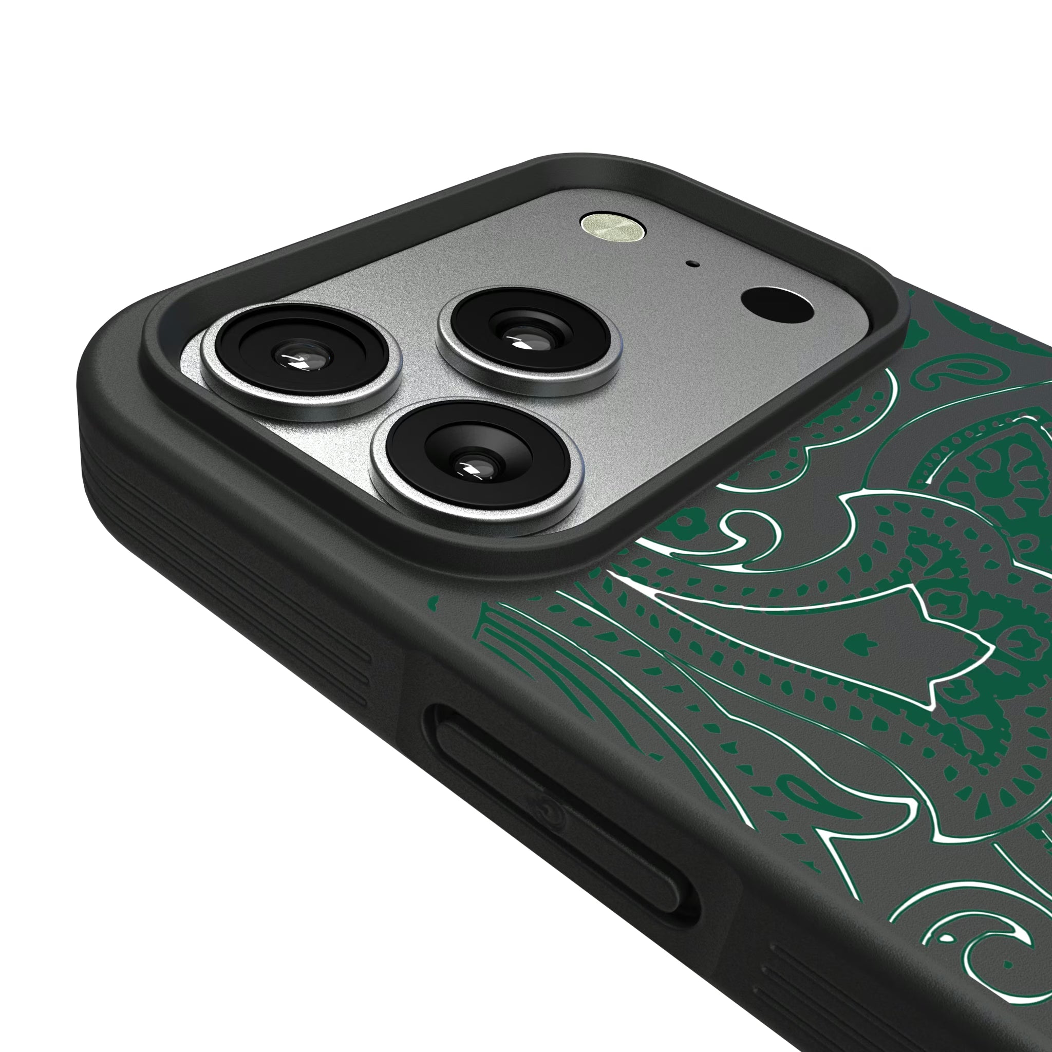 New York Jets Paisley iPhone Bump Phone Case for Apple iPhone - Detail#Device_iPhone 17 Pro