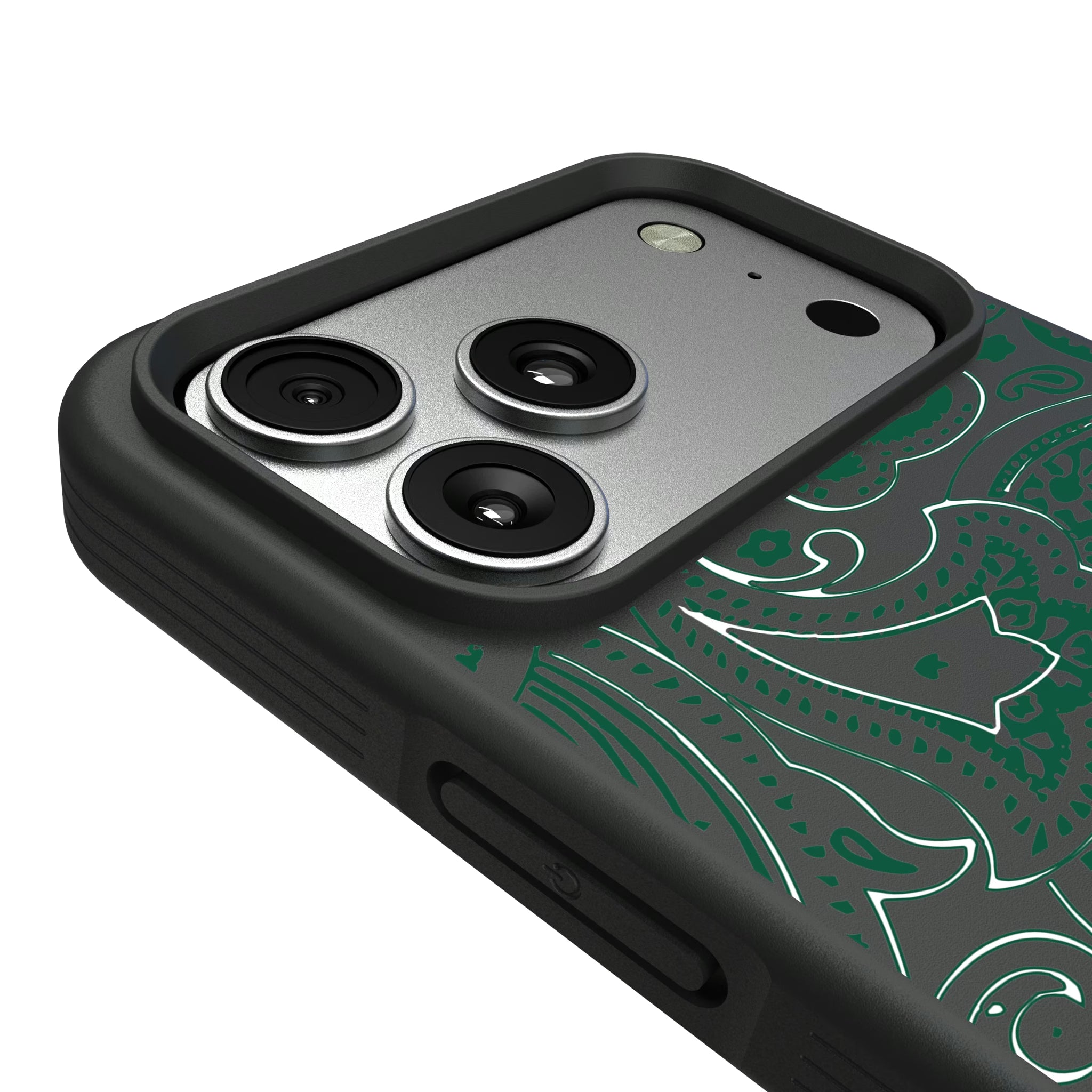 New York Jets Paisley iPhone Bump Phone Case for Apple iPhone - Detail#Device_iPhone 17 Pro Max