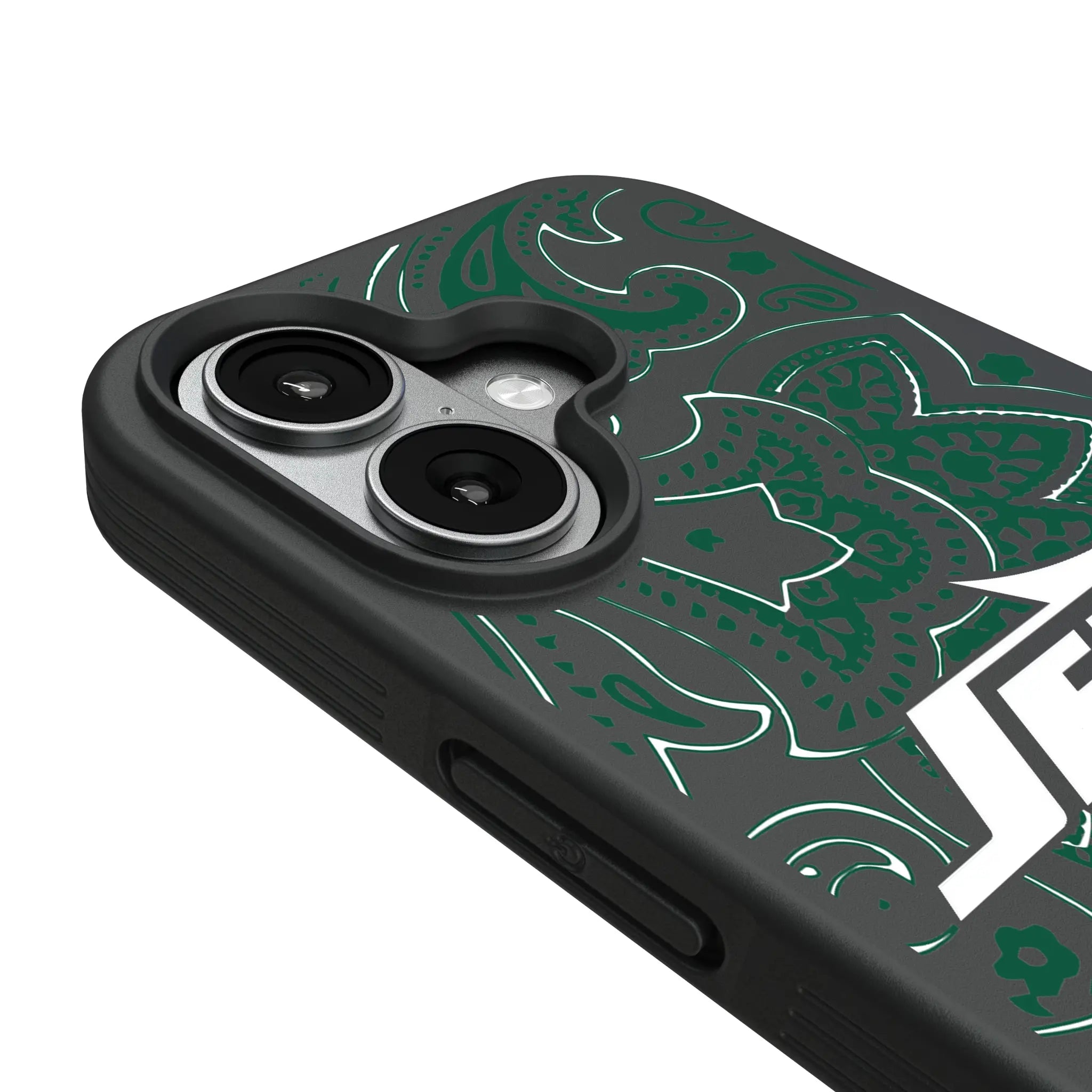 New York Jets Paisley iPhone Bump Phone Case for Apple iPhone - Detail#Device_iPhone 17