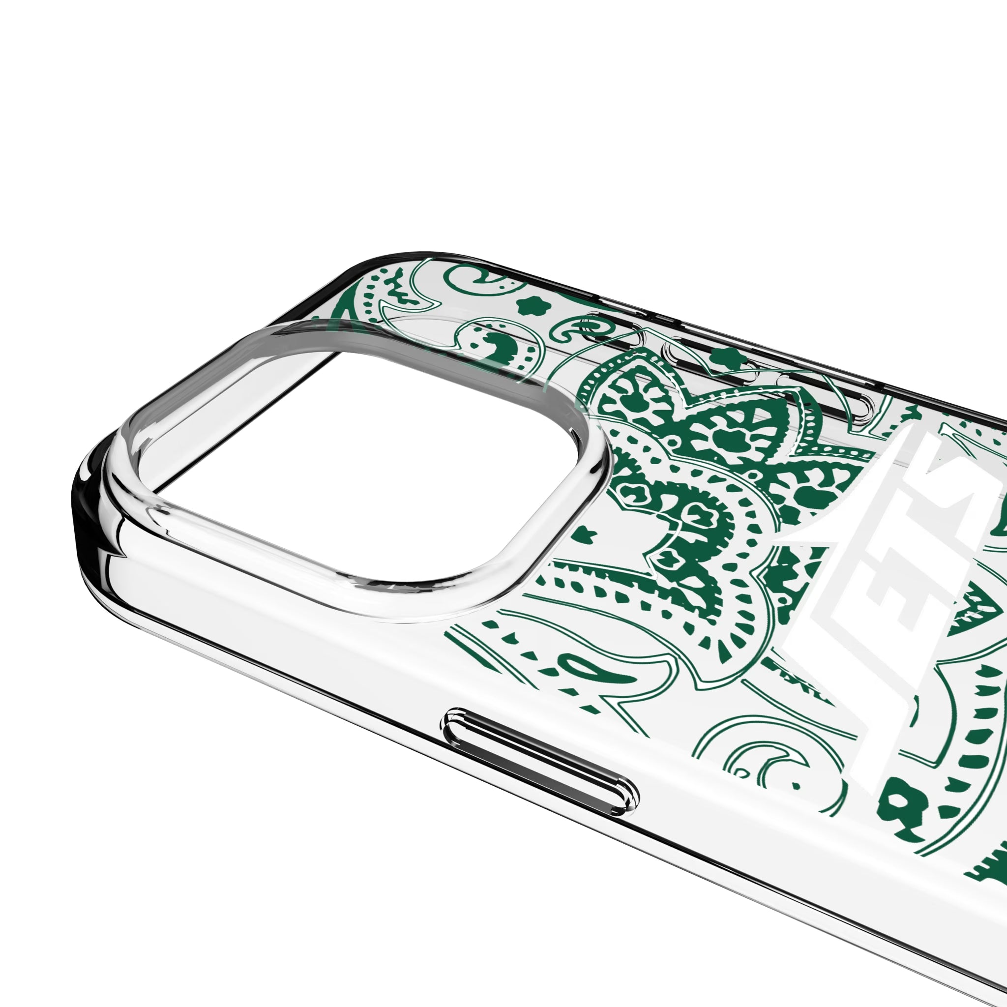 New York Jets Paisley iPhone Clear Phone Case for Apple iPhone - Detail