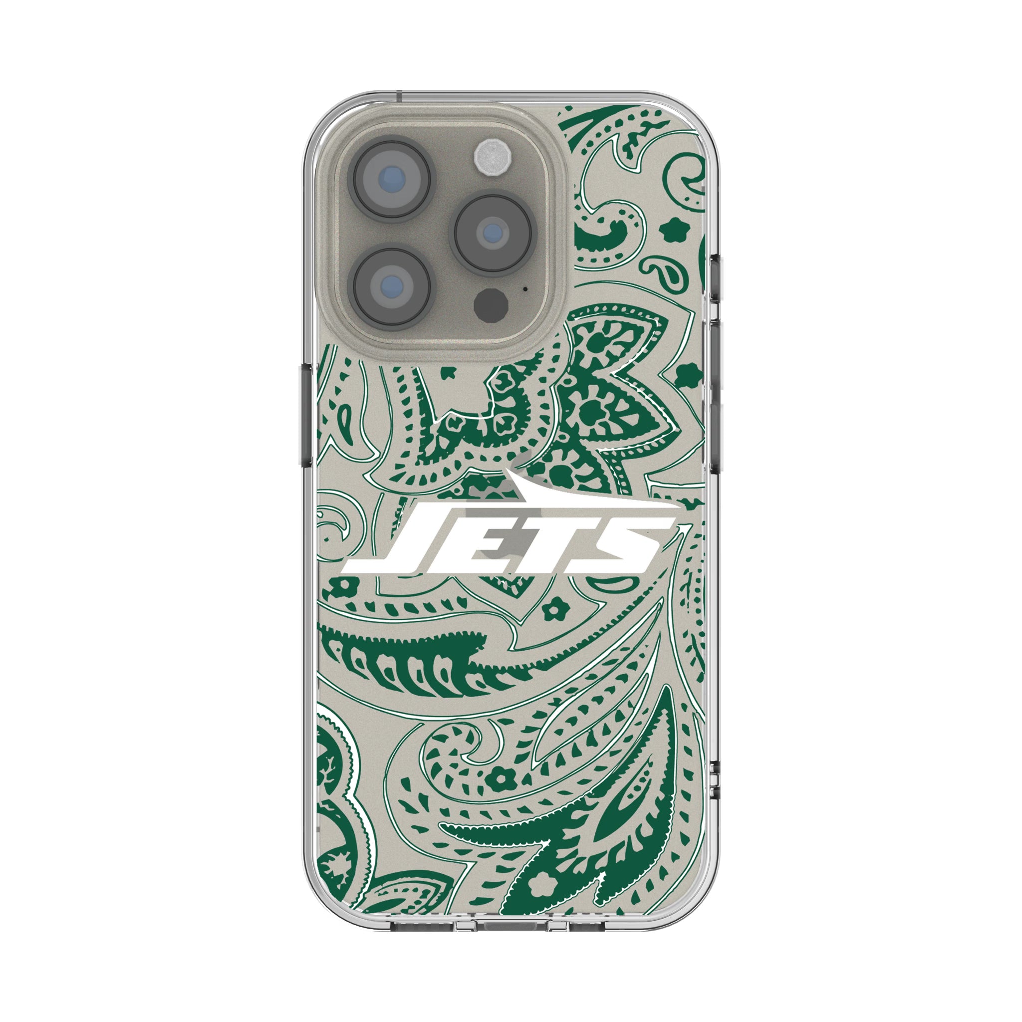 New York Jets Paisley iPhone Clear Phone Case for Apple iPhone