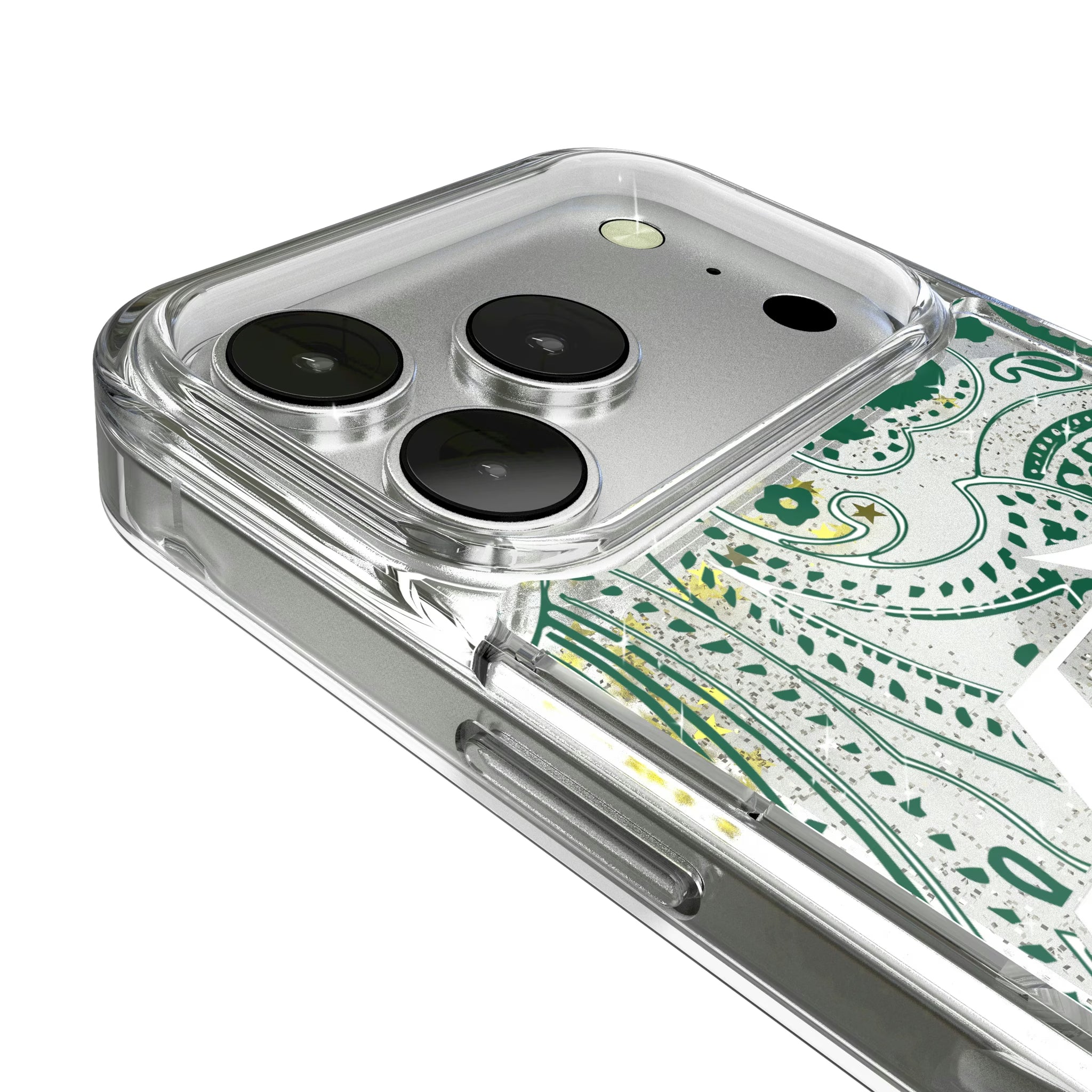 New York Jets Paisley iPhone Glitter Phone Case for Apple iPhone - Detail