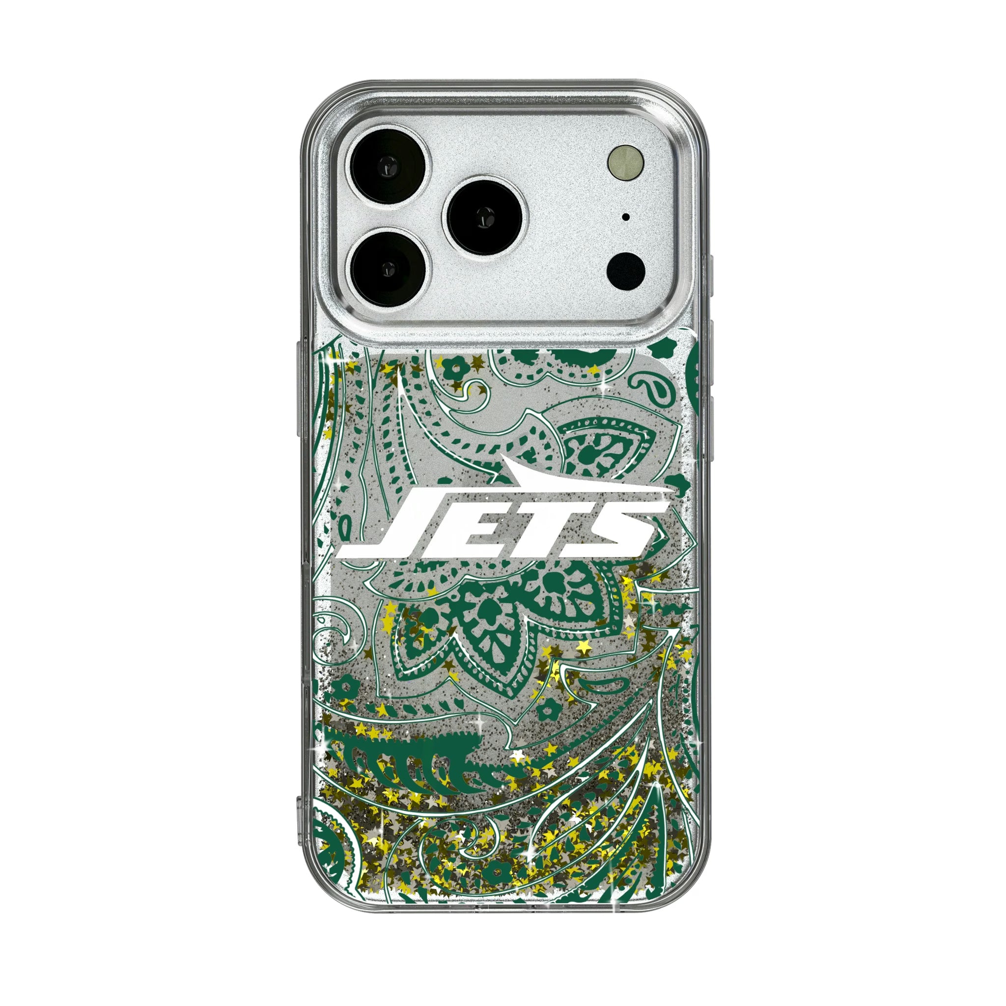 New York Jets Paisley iPhone Glitter Phone Case for Apple iPhone