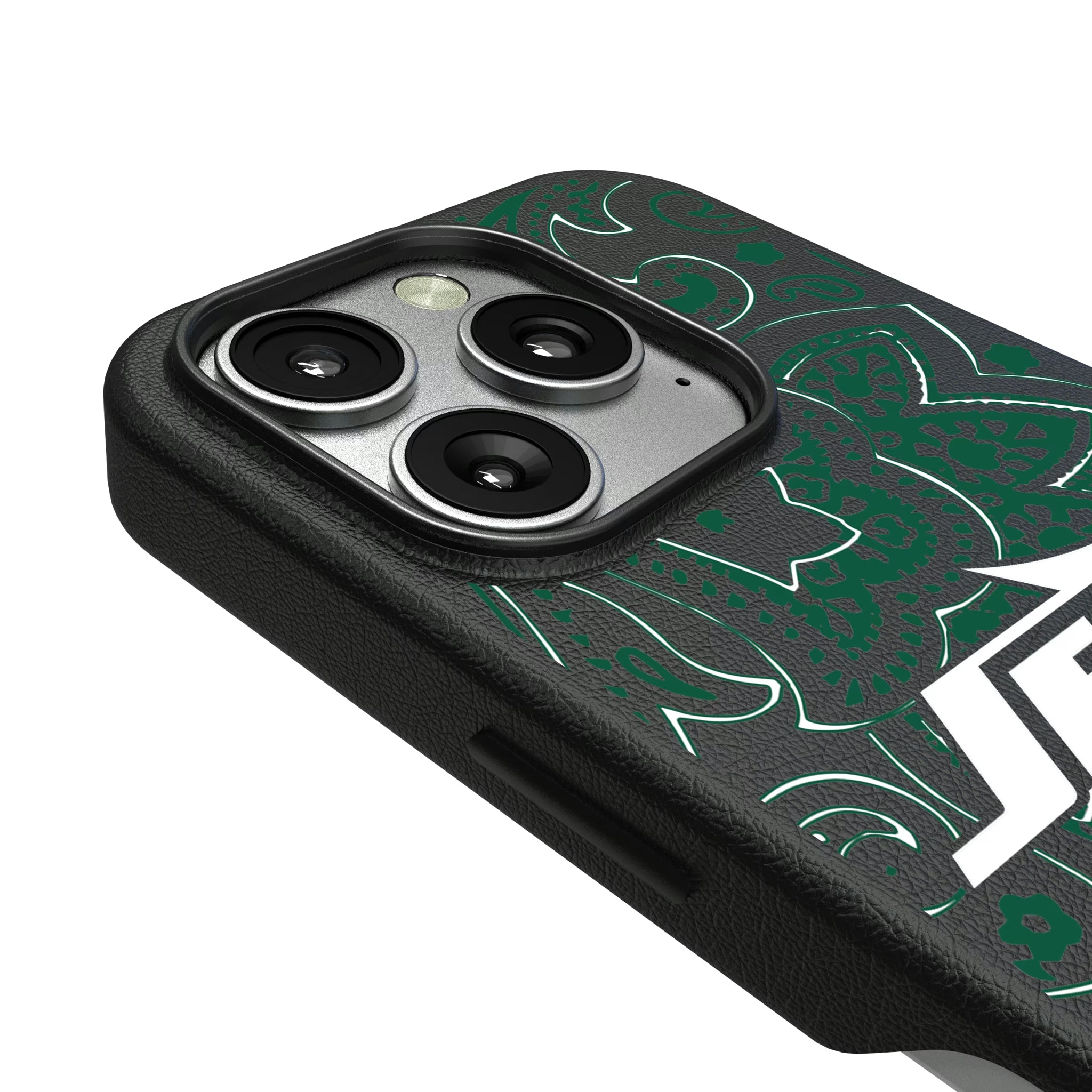 New York Jets Paisley iPhone MagSafe Compatible Phone Case for Apple iPhone - Detail