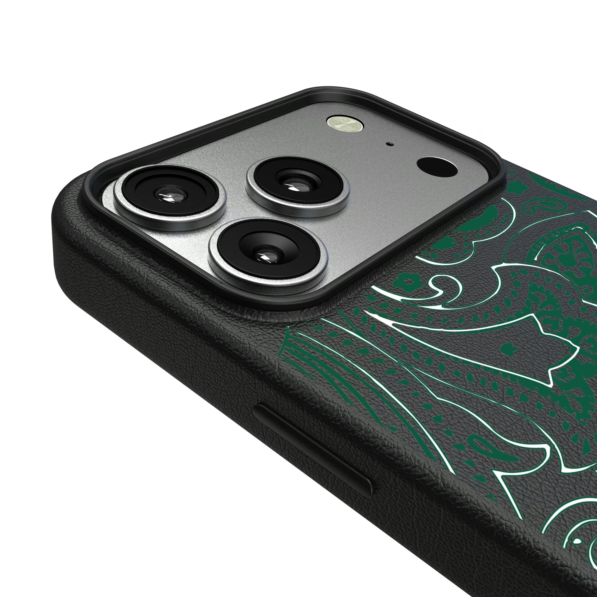 New York Jets Paisley iPhone MagSafe Compatible Phone Case for Apple iPhone - Detail#Device_iPhone 17 Pro