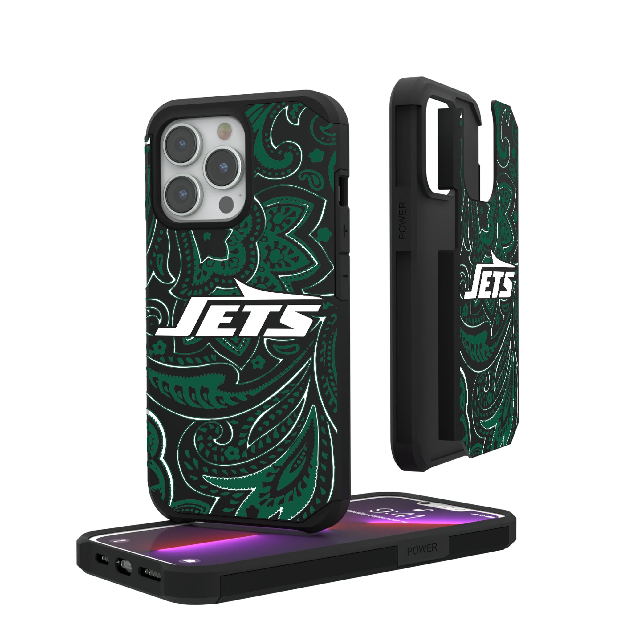 New York Jets Paisley iPhone Rugged Phone Case for Apple iPhone
