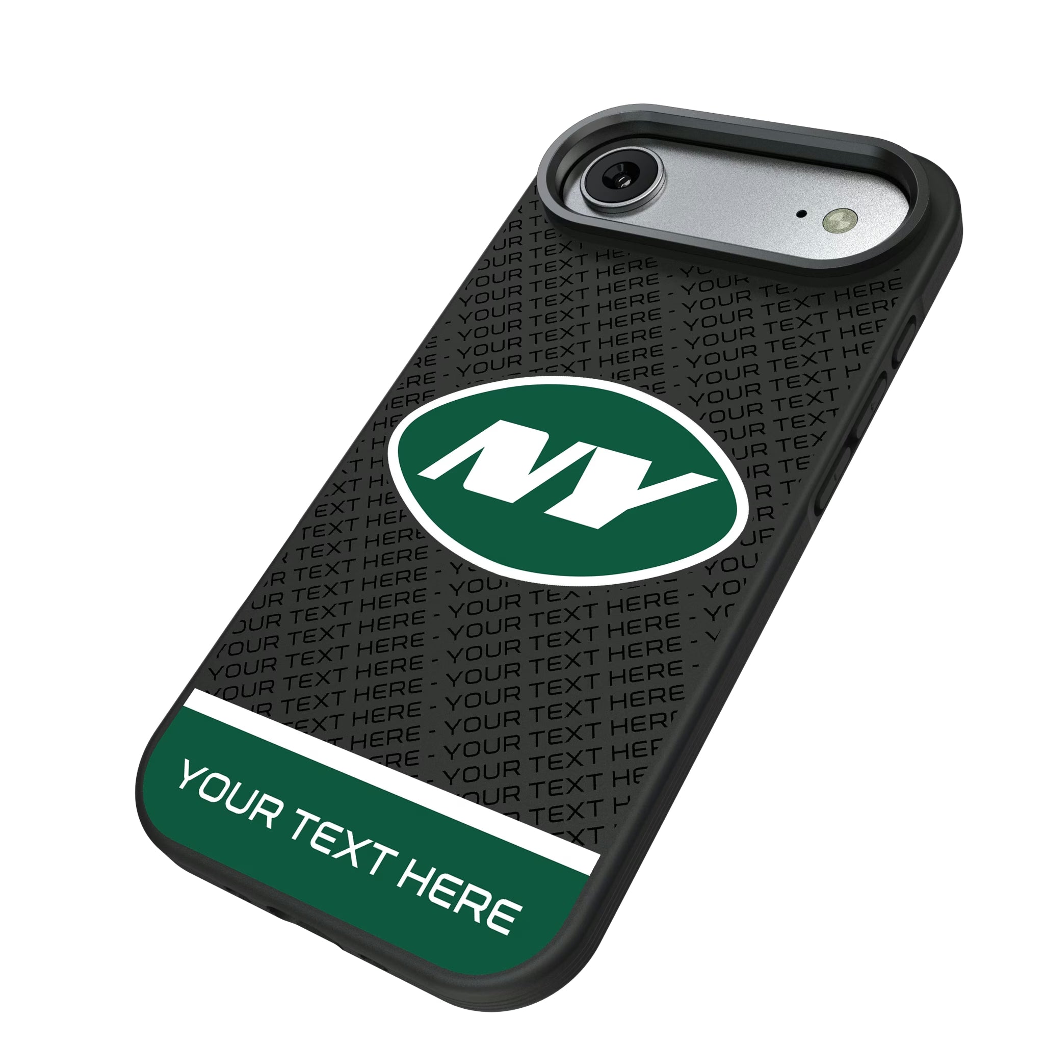 New York Jets Personalized EndZone Plus iPhone Bump Phone Case for Apple iPhone - Isometric View#Device_iPhone Air