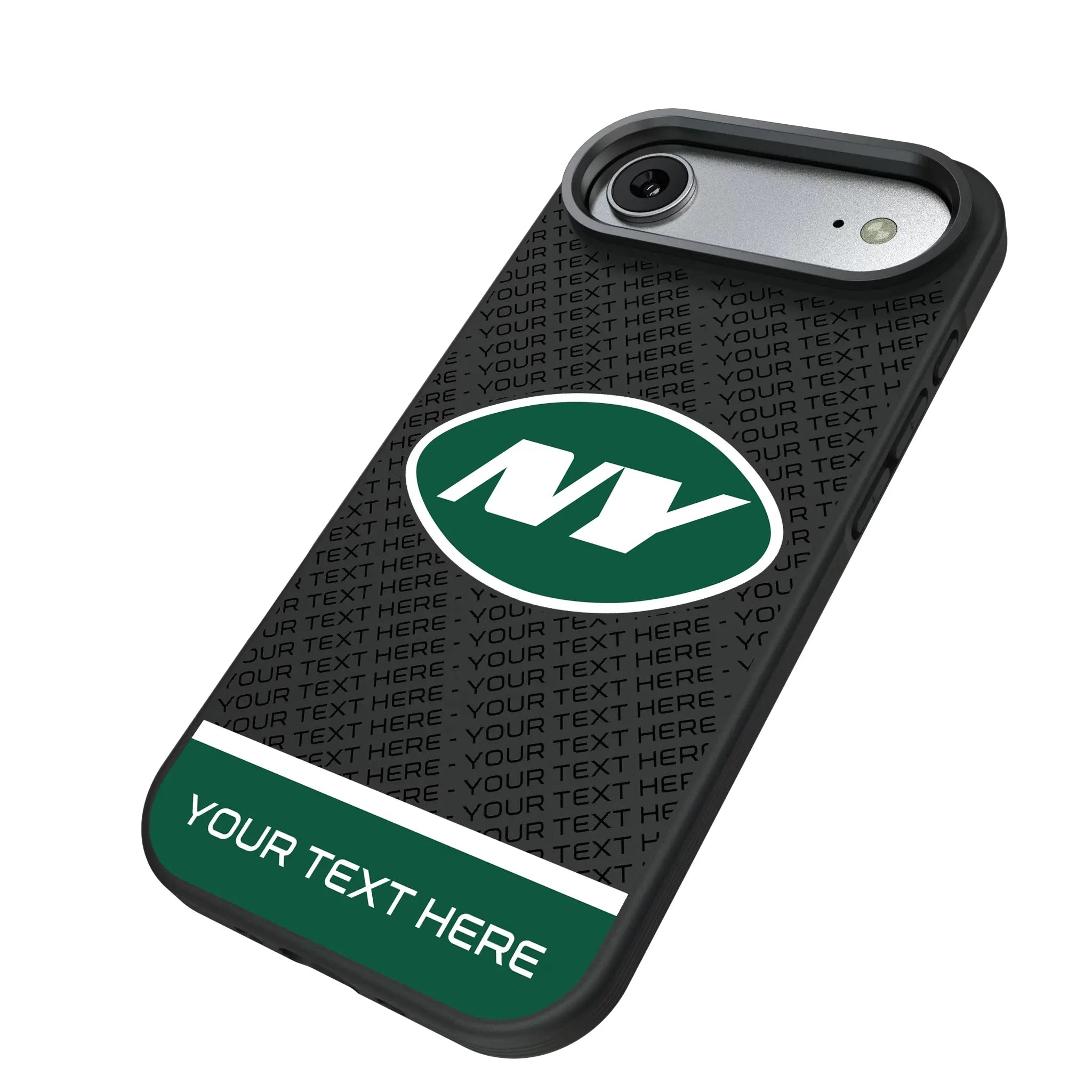 New York Jets Personalized EndZone Plus iPhone Bump Phone Case for Apple iPhone - Isometric View#Device_iPhone Air