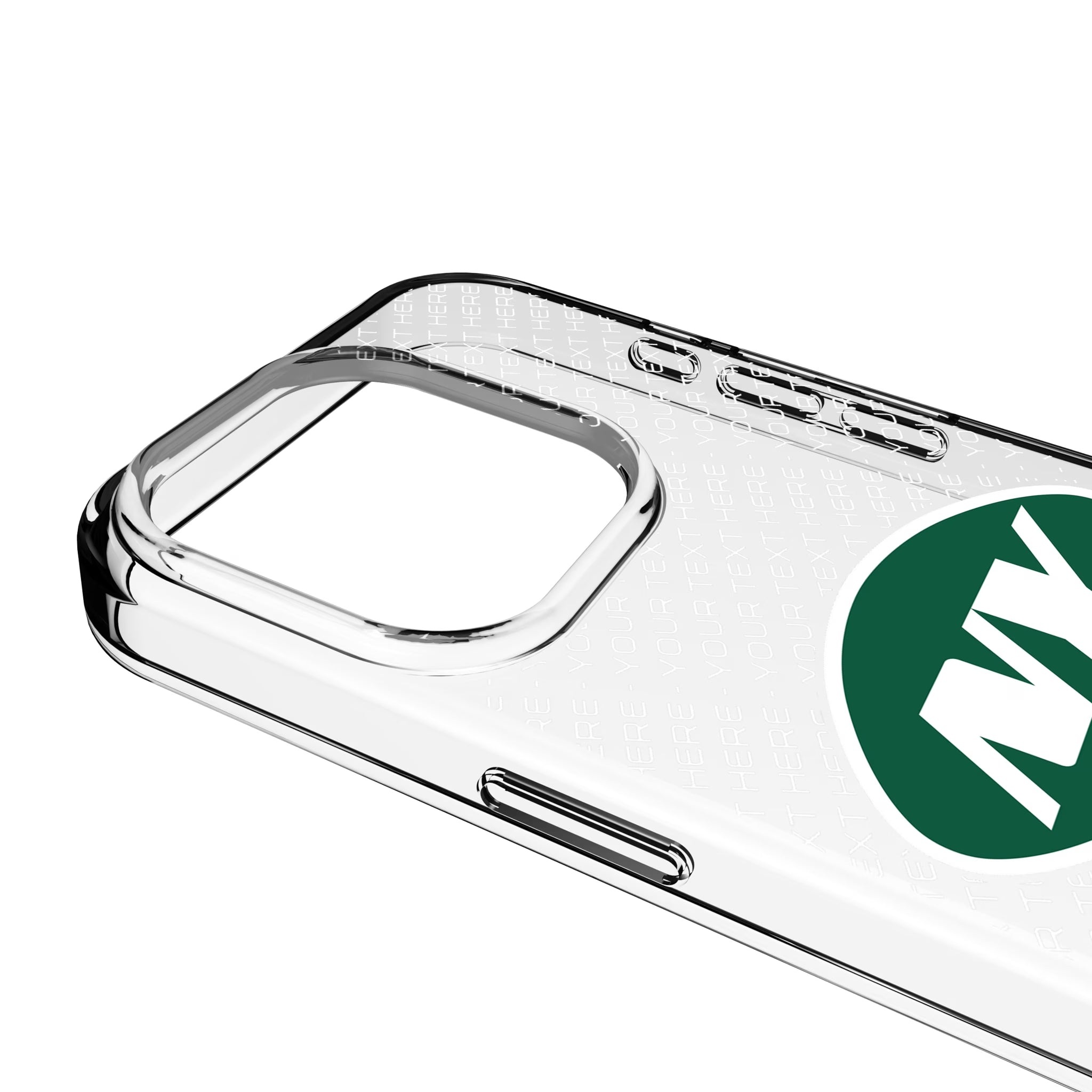 New York Jets Personalized EndZone Plus iPhone Clear Phone Case for Apple iPhone - Detail