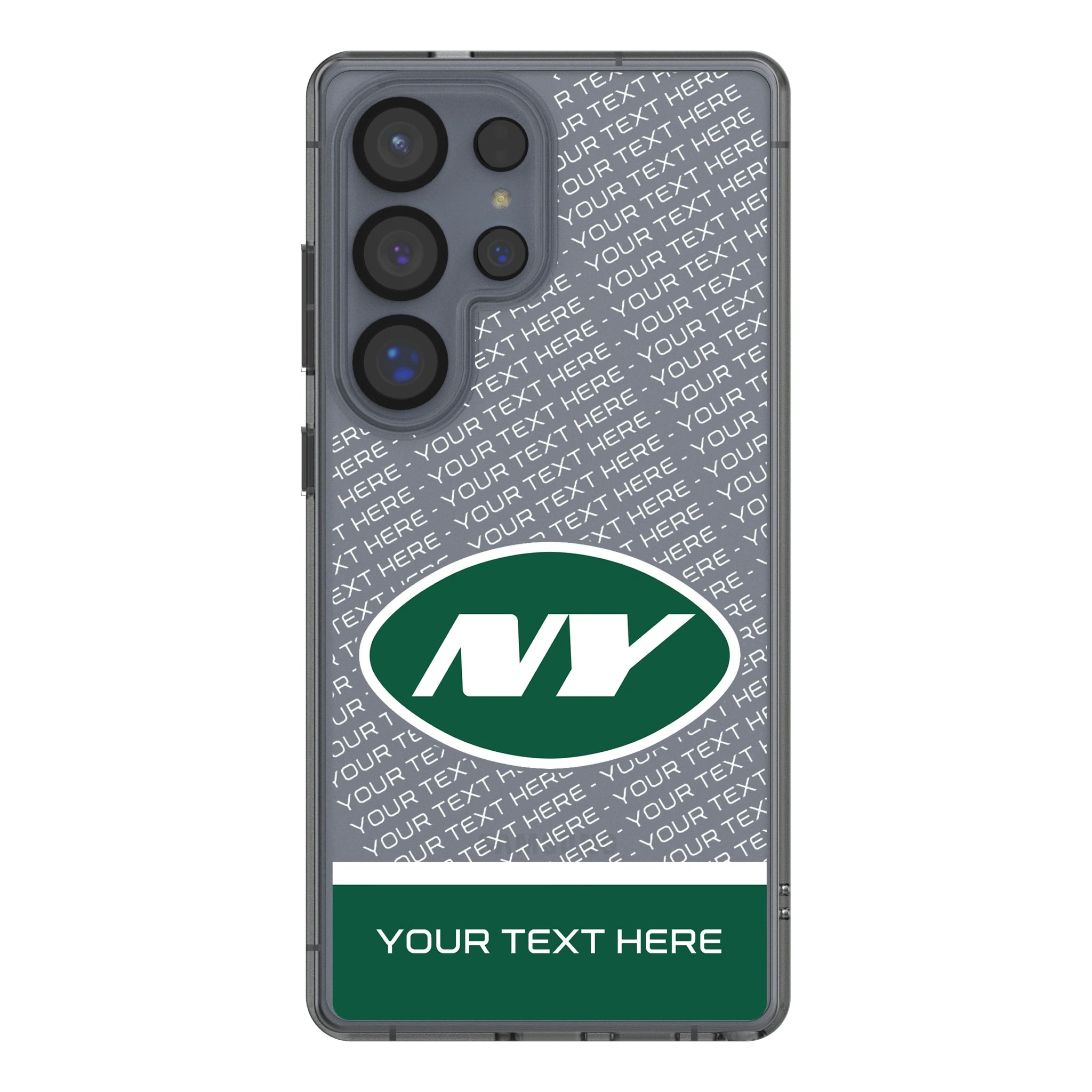 New York Jets Personalized EndZone Plus Galaxy Clear Phone Case for Samsung Galaxy