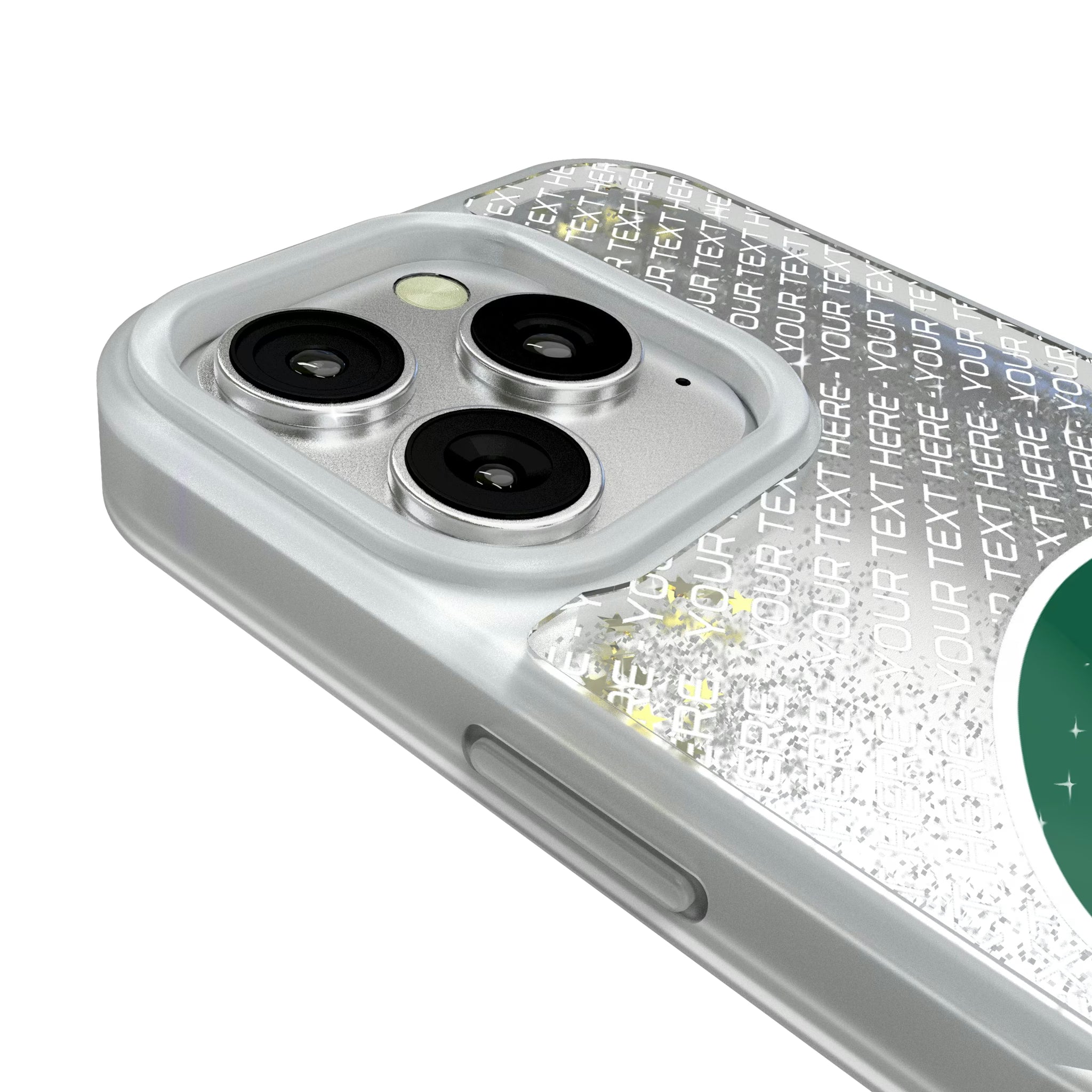 New York Jets Personalized EndZone Plus iPhone Glitter Phone Case for Apple iPhone - Detail#Device_iPhone 16 Pro