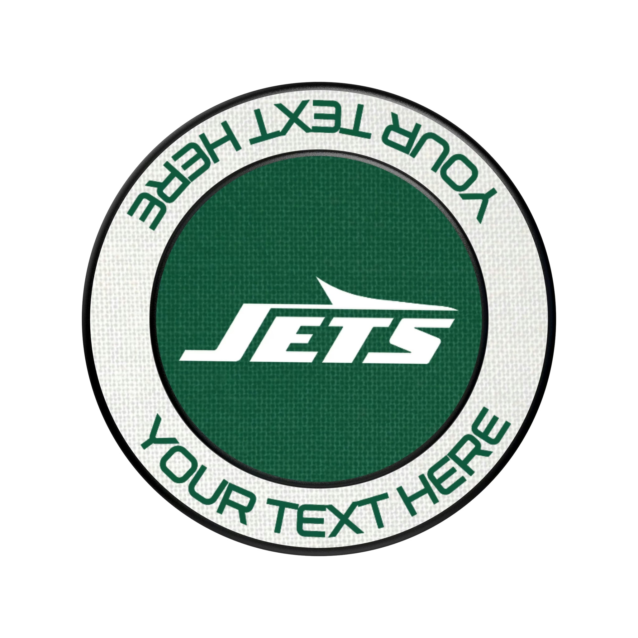 New York Jets Personalized Endzone Solid Popsockets Round Magnetic
