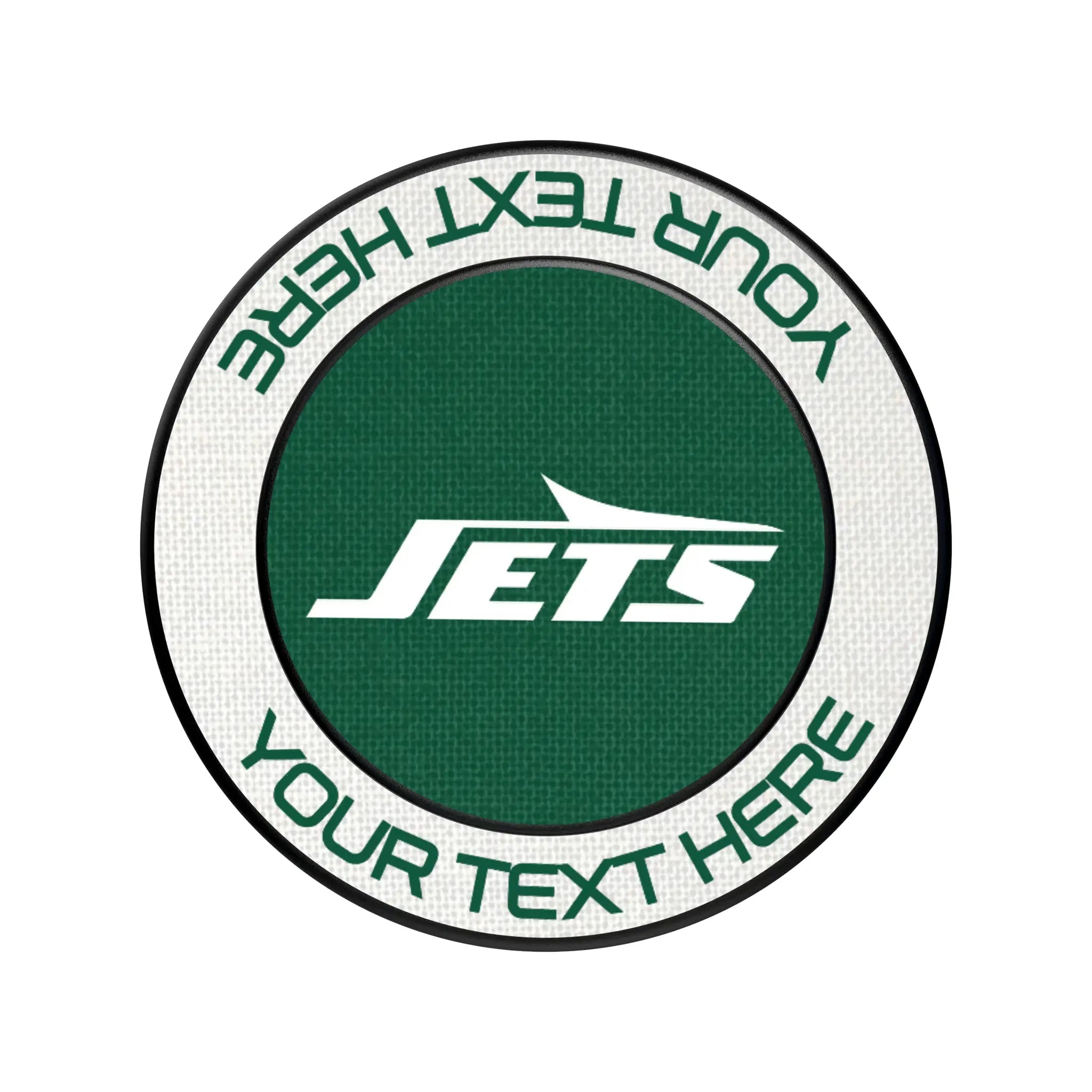 New York Jets Personalized Endzone Solid Popsockets Round Magnetic