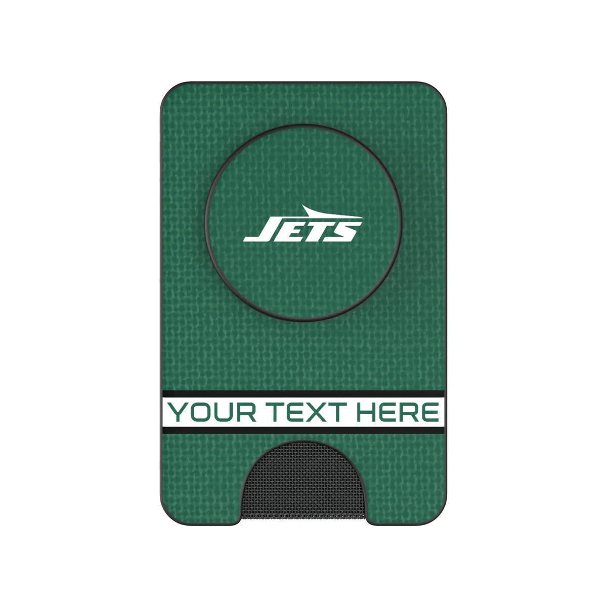 New York Jets Personalized Endzone Solid Popsockets Wallet Magnetic